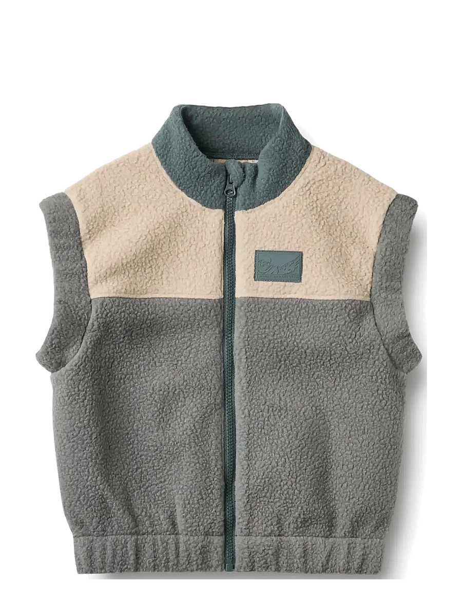 Wheat - Fleece Gilet Ask - shop efter alder - flint - 0