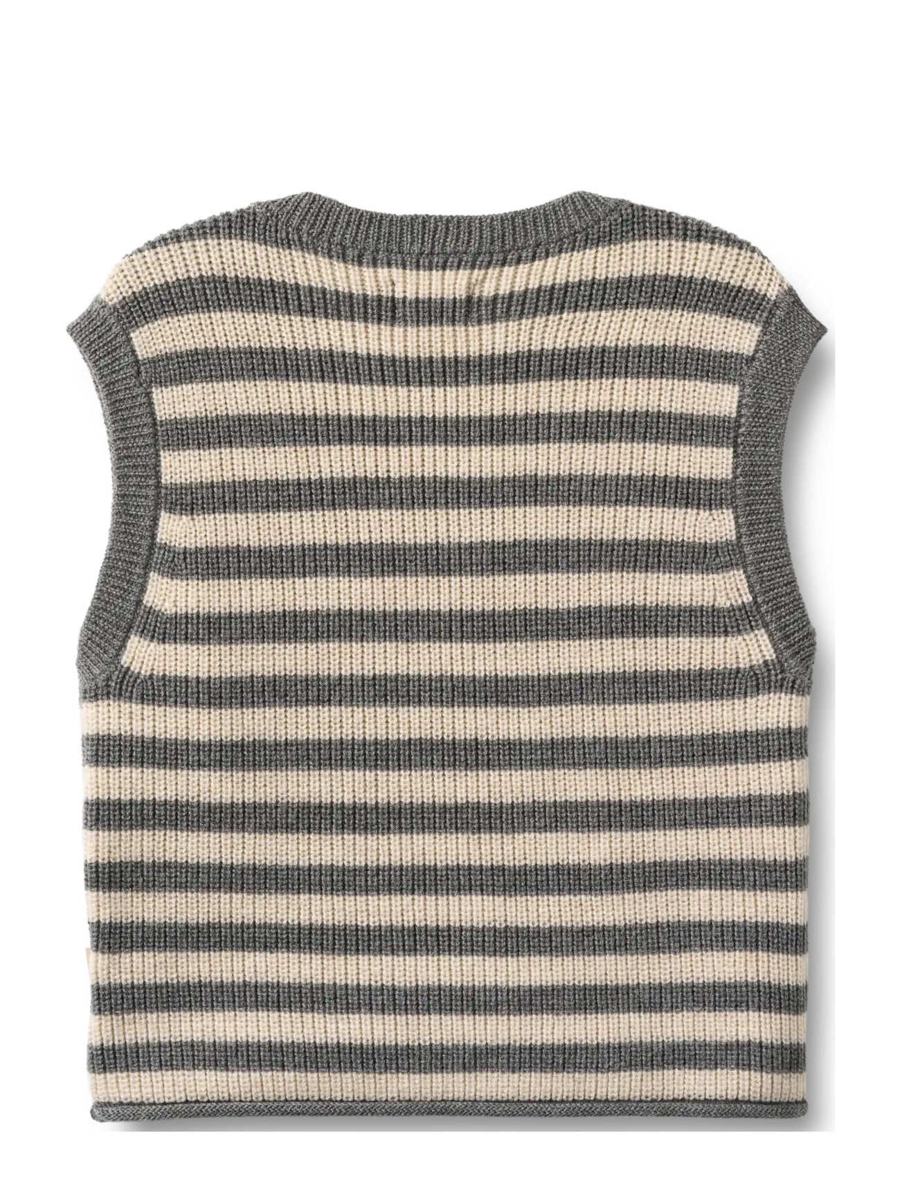 Wheat - Knit Vest Ruby - westen - grey stripe - 1