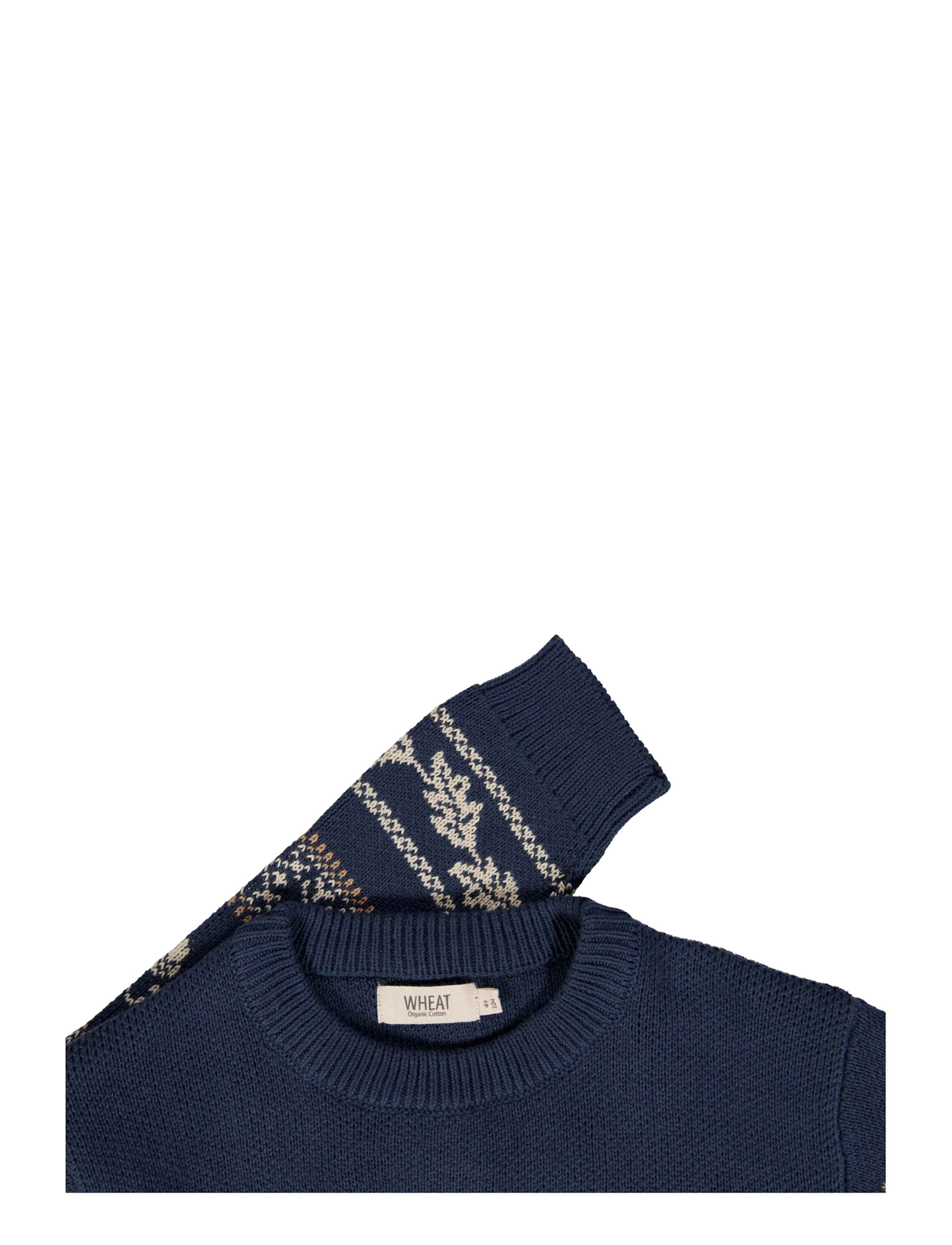 Wheat - Jacquard Pullover Julius - sea storm - 1