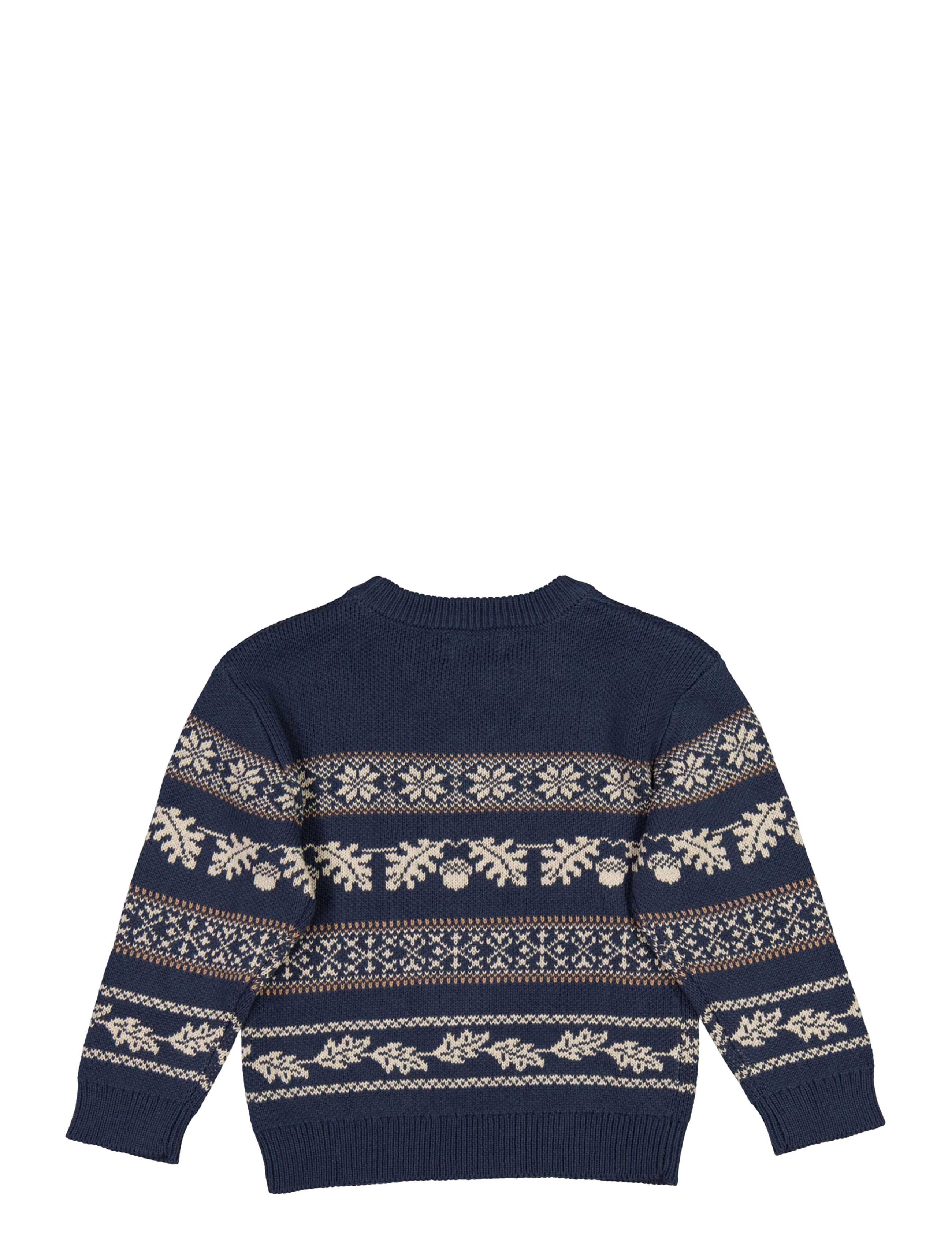 Wheat - Jacquard Pullover Julius - sea storm - 2