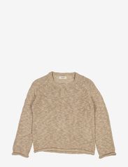 Wheat - Knit Pullover Kaj - jumpers - warm stone - 0
