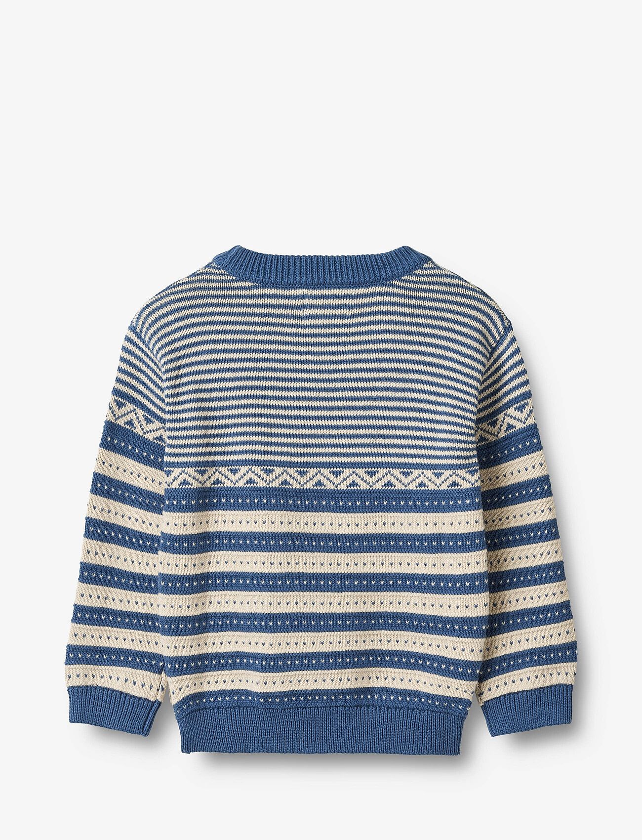 Wheat - Knit Pullover Janus - deep ocean - 1
