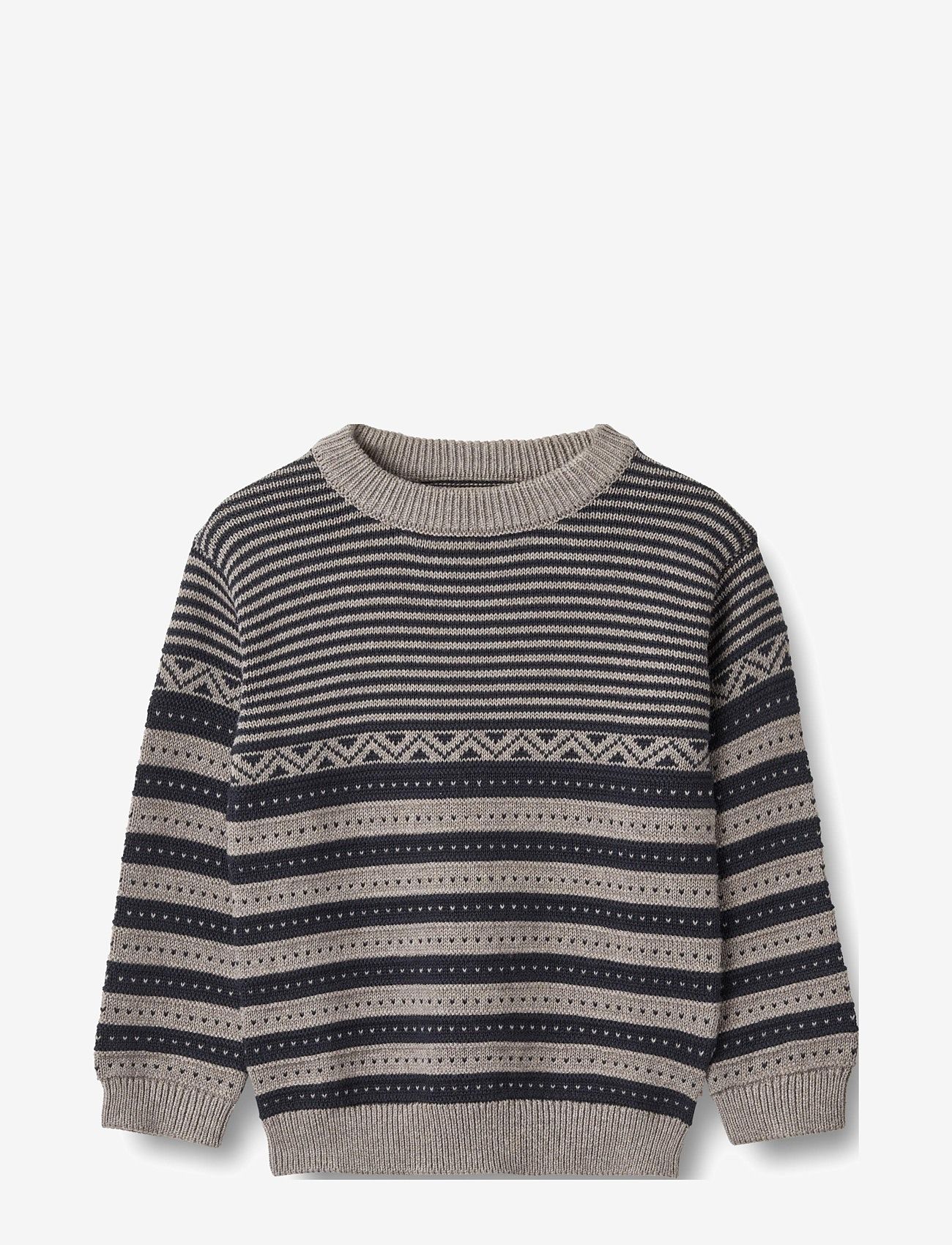 Wheat - Knit Pullover Janus - herbstliche kleidung - navy - 0