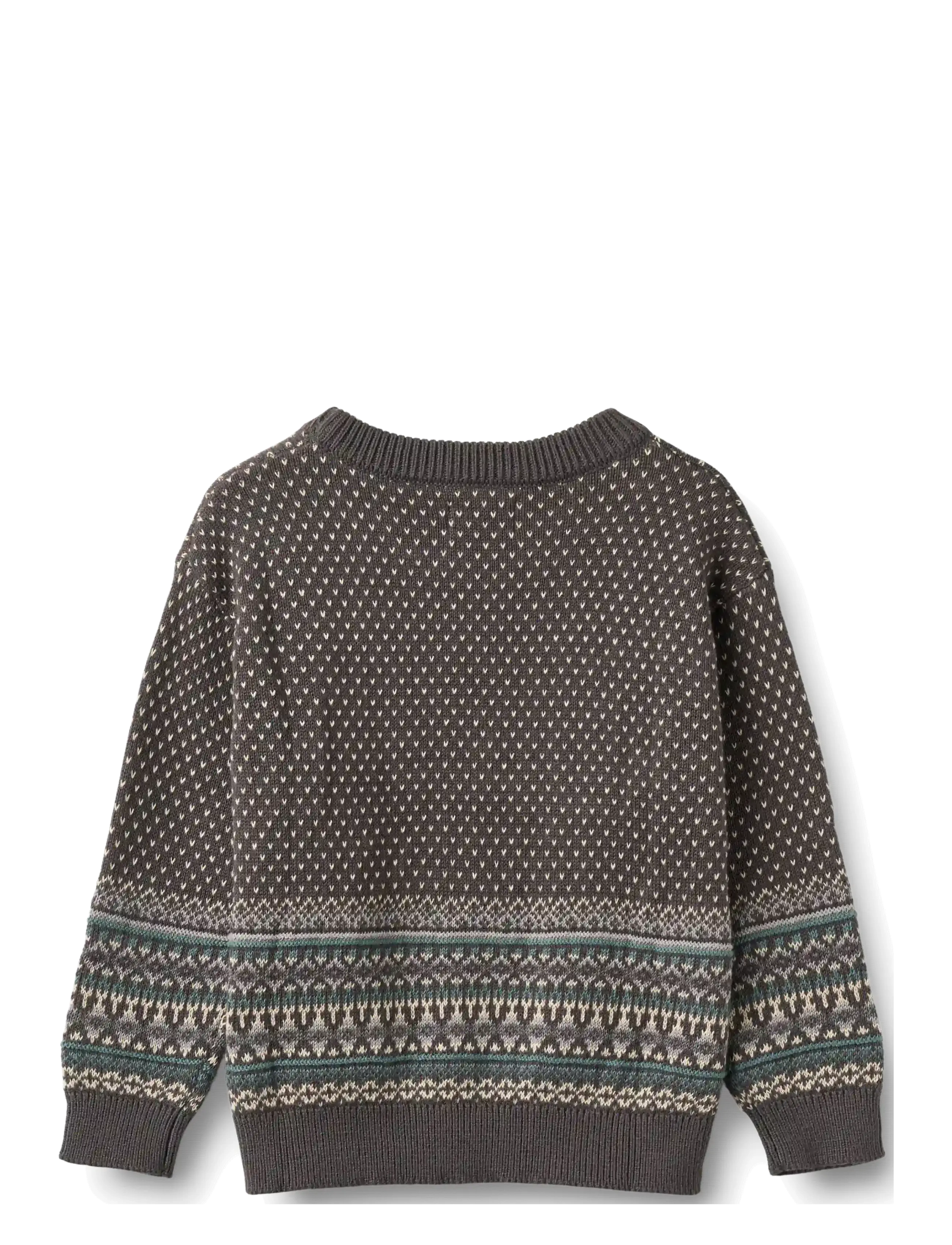 Wheat - Jacquard Pullover Julius - džemprid - dark charcoal - 1