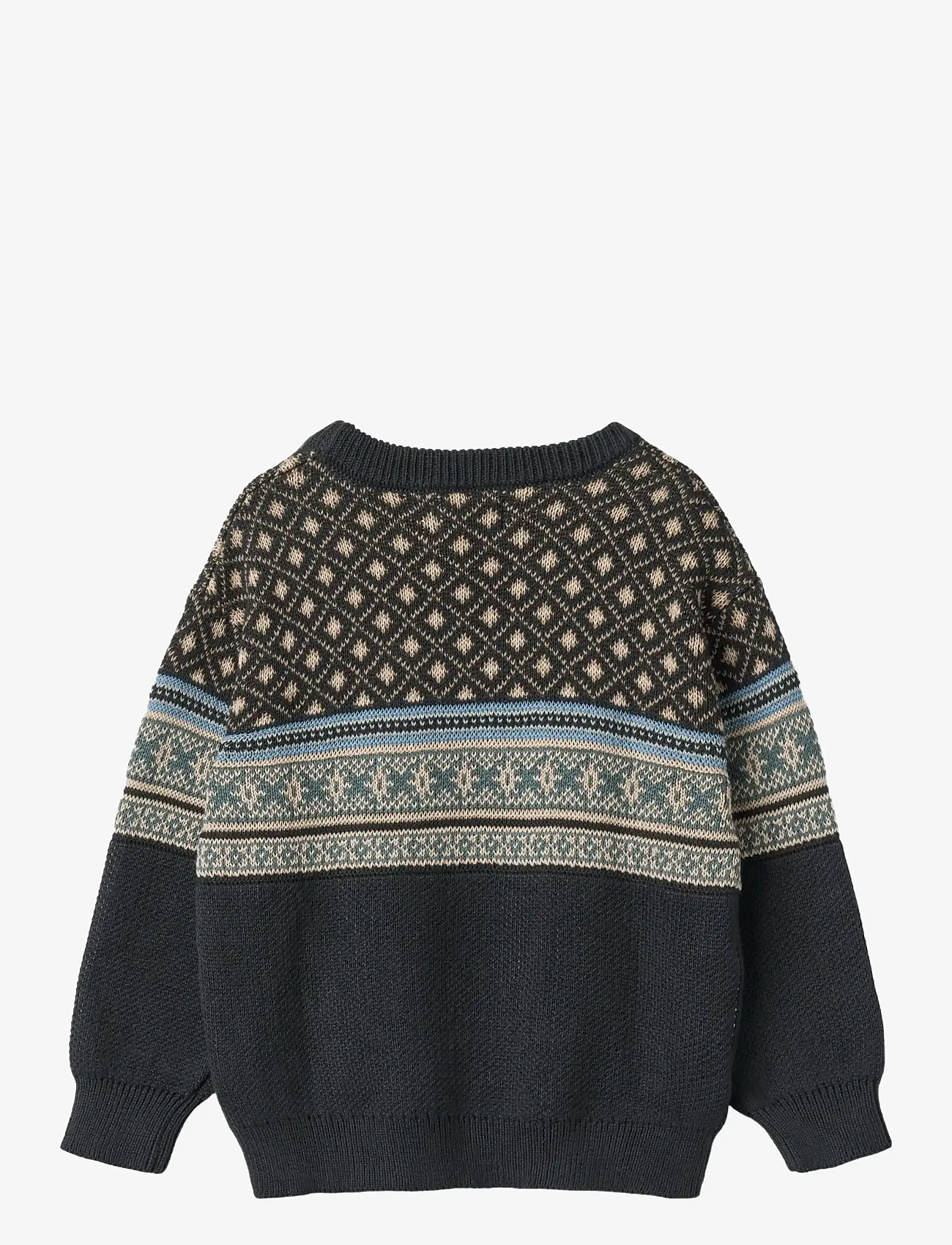 Wheat - Jacquard Pullover Julius - sügisesed riided - navy - 1