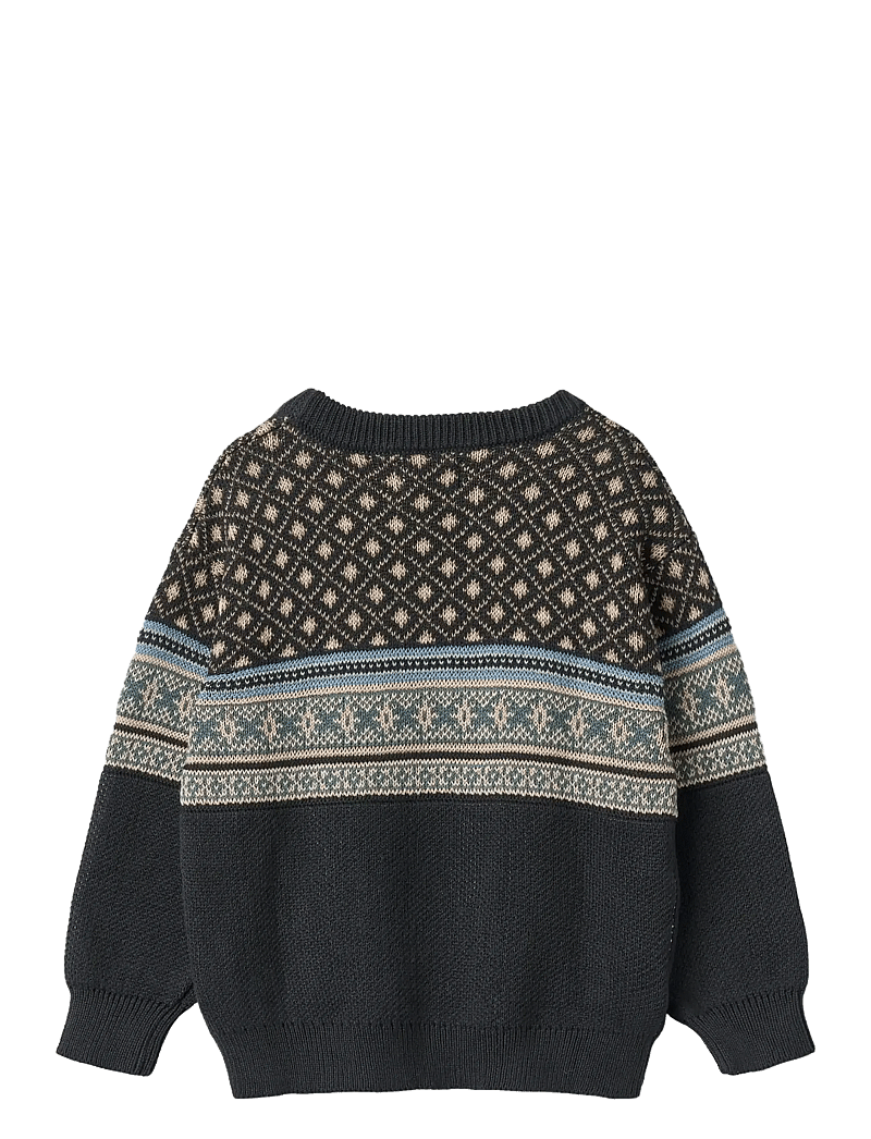 Wheat - Jacquard Pullover Julius - džemprid - navy - 1