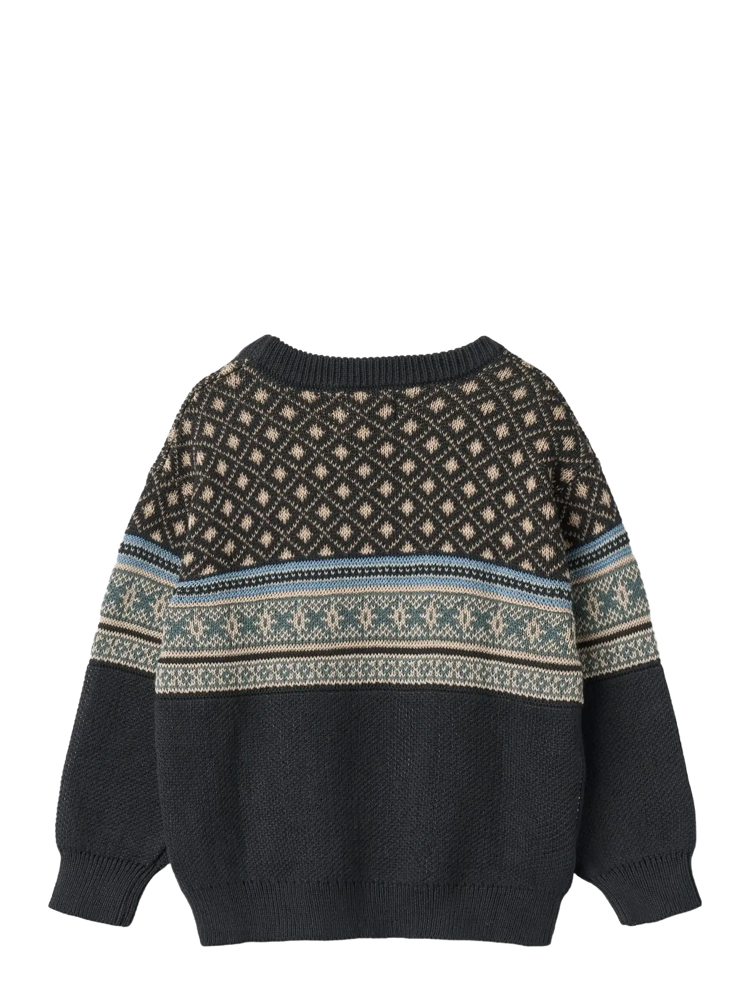 Wheat - Jacquard Pullover Julius - navy - 1