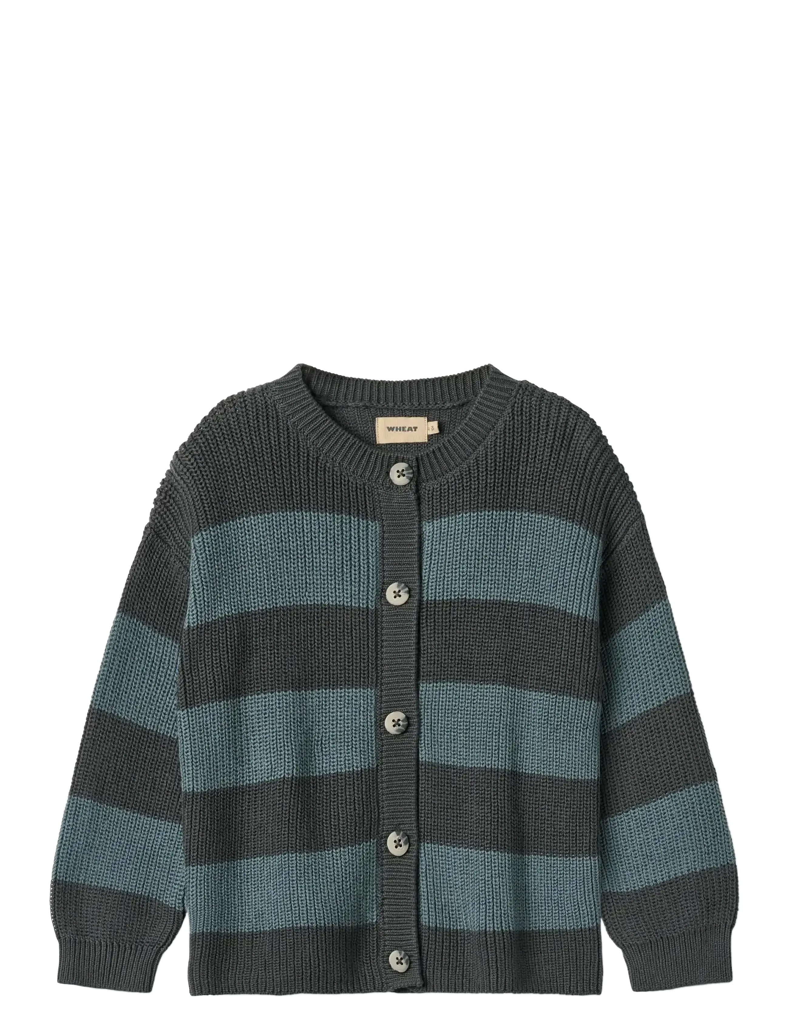 Wheat Knit Cardigan Noor, 104, Knitwear, Blau - Cardigans, Kinder