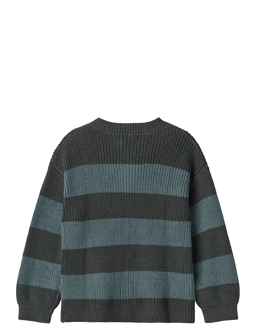 Wheat - Knit Cardigan Noor - neuletakit - stormy weather stripe - 1