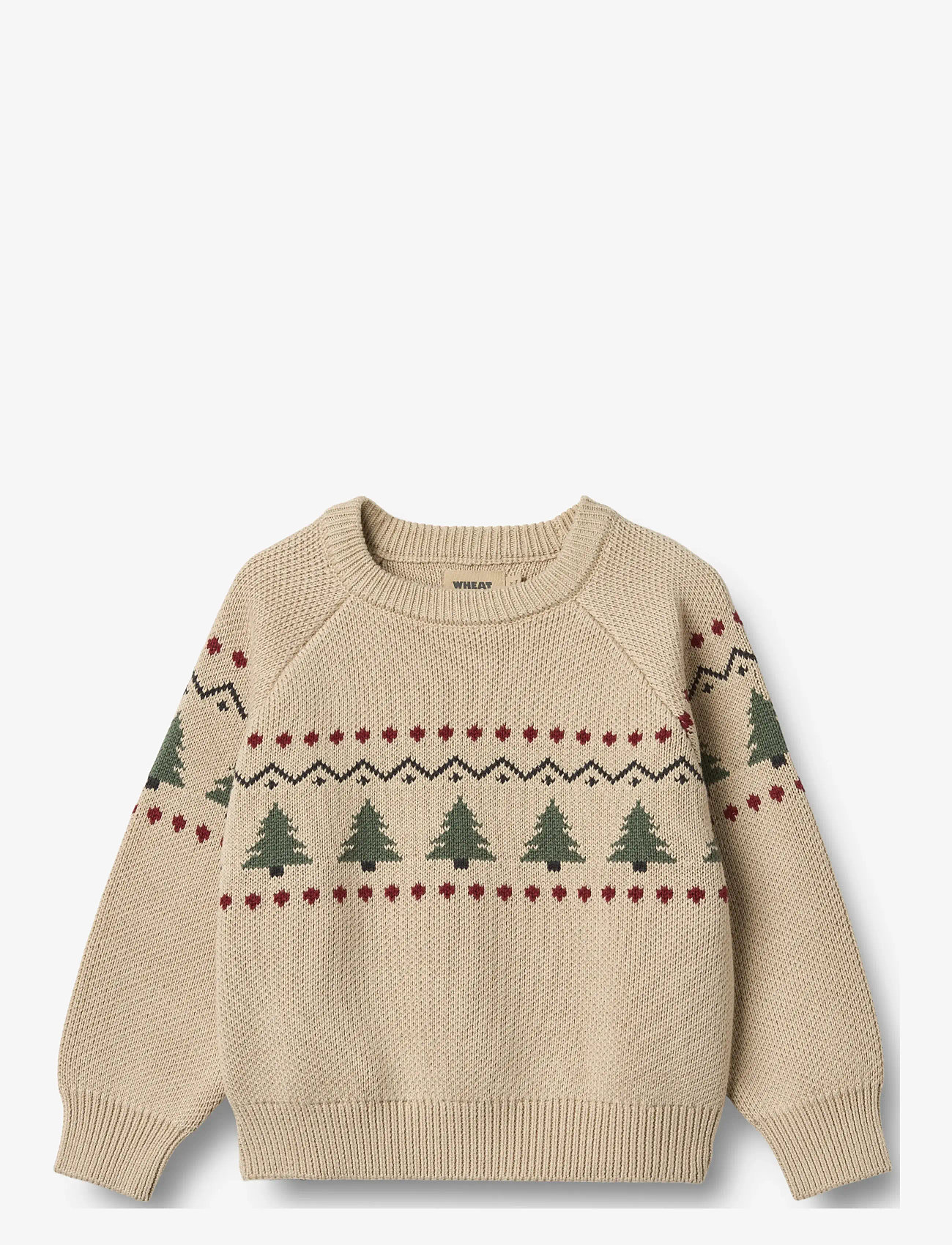 Wheat Jacquard Pullover Balou - Pullover - WARM SAND / beige
