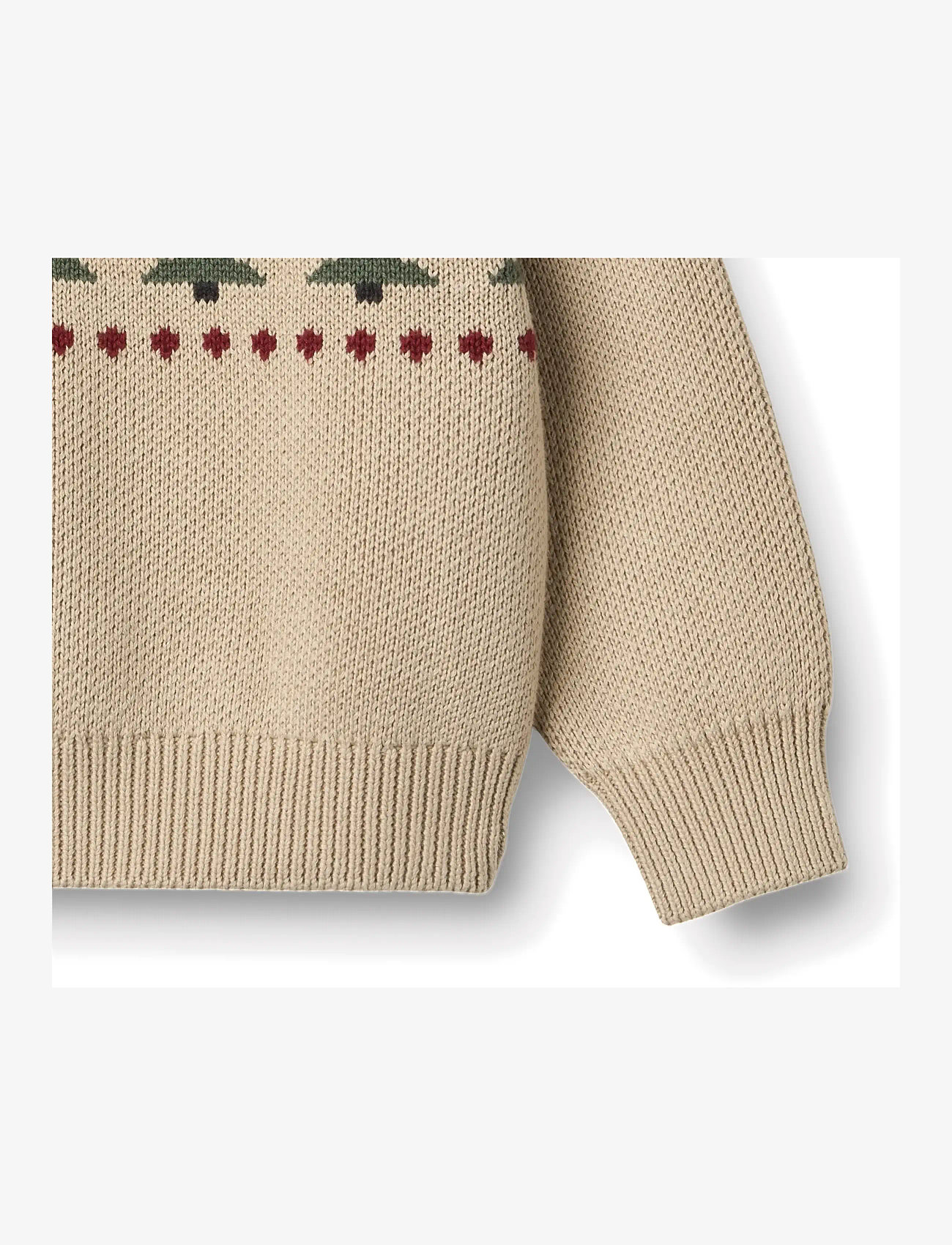 Wheat - Jacquard Pullover Balou - stickade tröjor - warm sand - 2