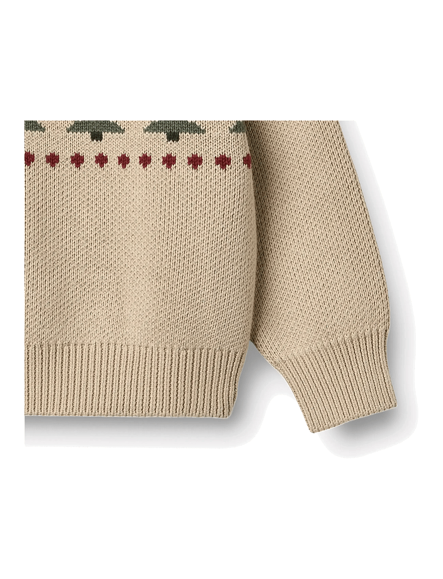 Wheat - Jacquard Pullover Balou - trøjer - warm sand - 2