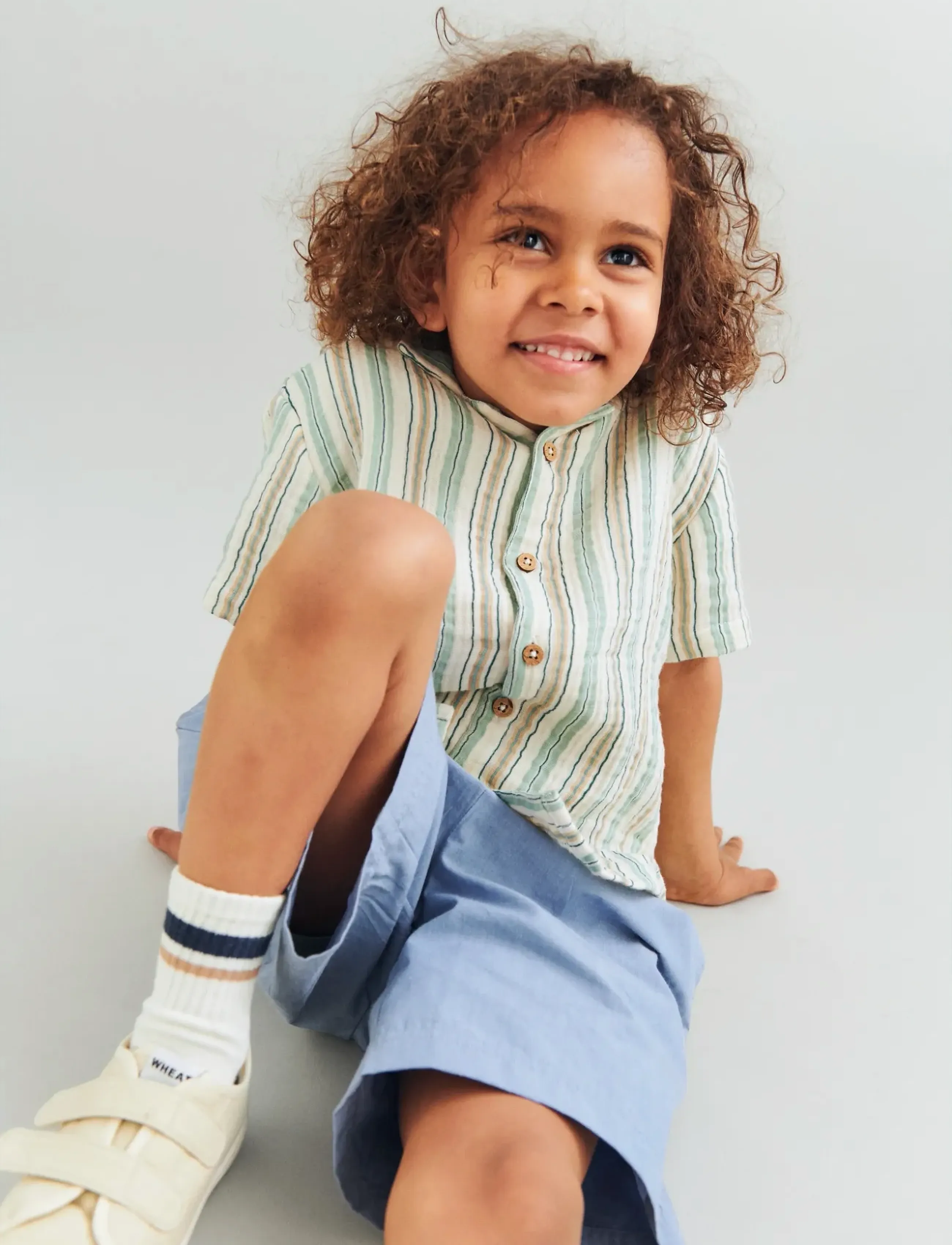 Wheat Shirt S/S Anker - Shirts - SUMMER STRIPE / multi