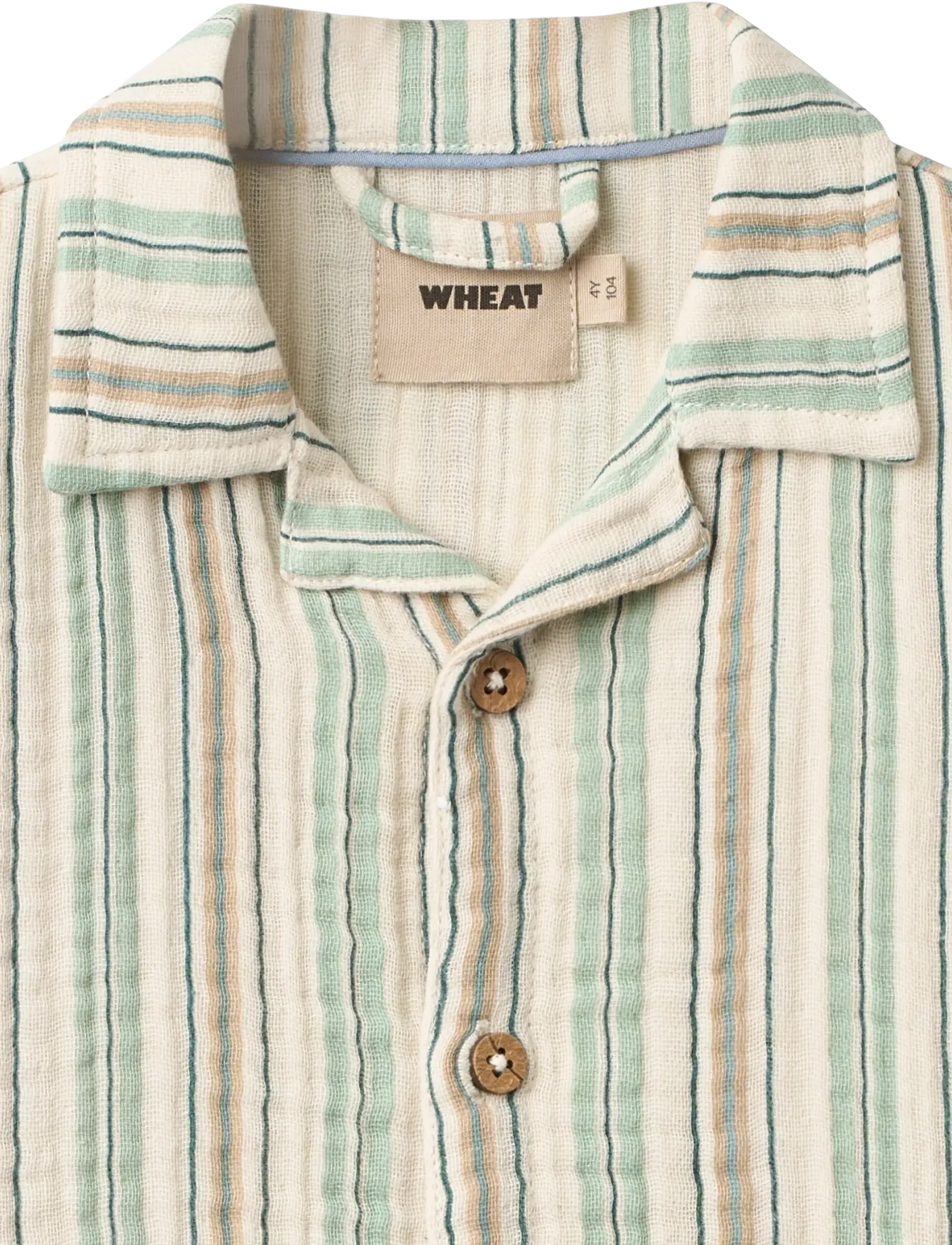 Wheat - Shirt S/S Anker - short-sleeved shirts - summer stripe - 3