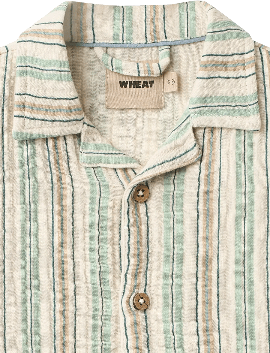 Wheat - Shirt S/S Anker - kurzärmlige hemden - summer stripe - 3