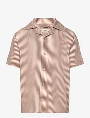 Wheat - Shirt Anker SS - kortærmede skjorter - vintage stripe - 0