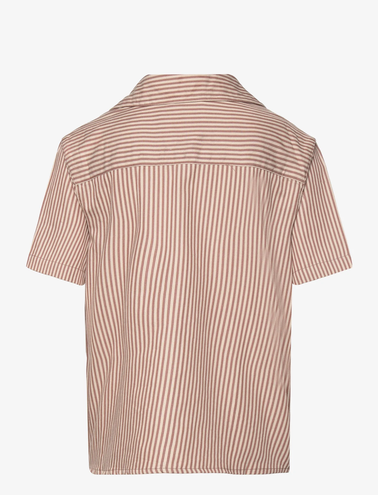 Wheat - Shirt Anker SS - kortermede skjorter - vintage stripe - 1