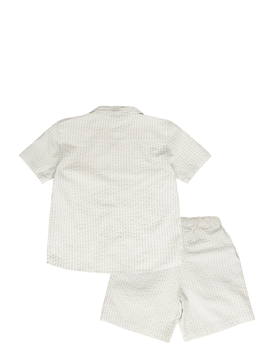 Wheat - Set Shirt S/S & Shorts Anker - summer sky stripe - 1