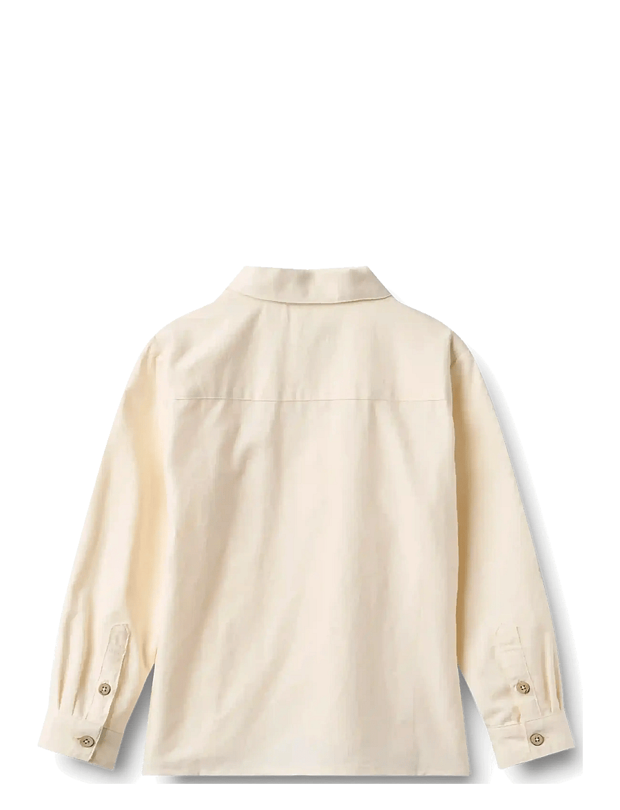 Wheat - Shirt L/S Oscar - langärmlige hemden - eggshell - 1