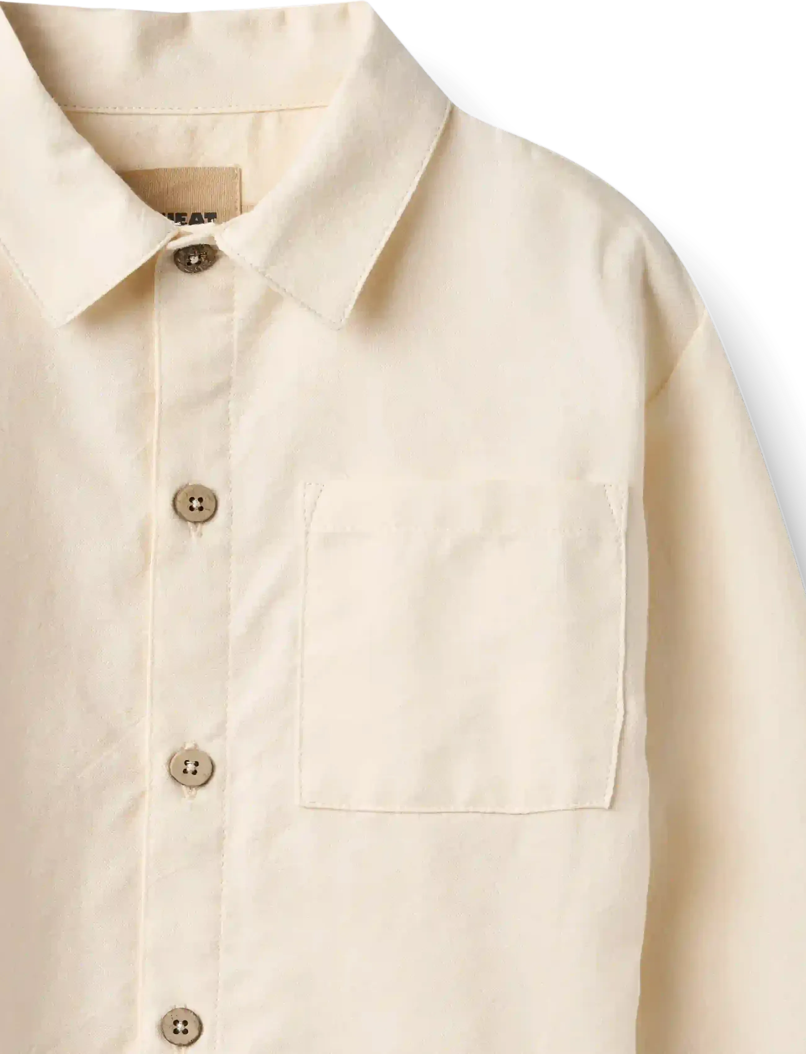 Wheat - Shirt L/S Oscar - langärmlige hemden - eggshell - 2