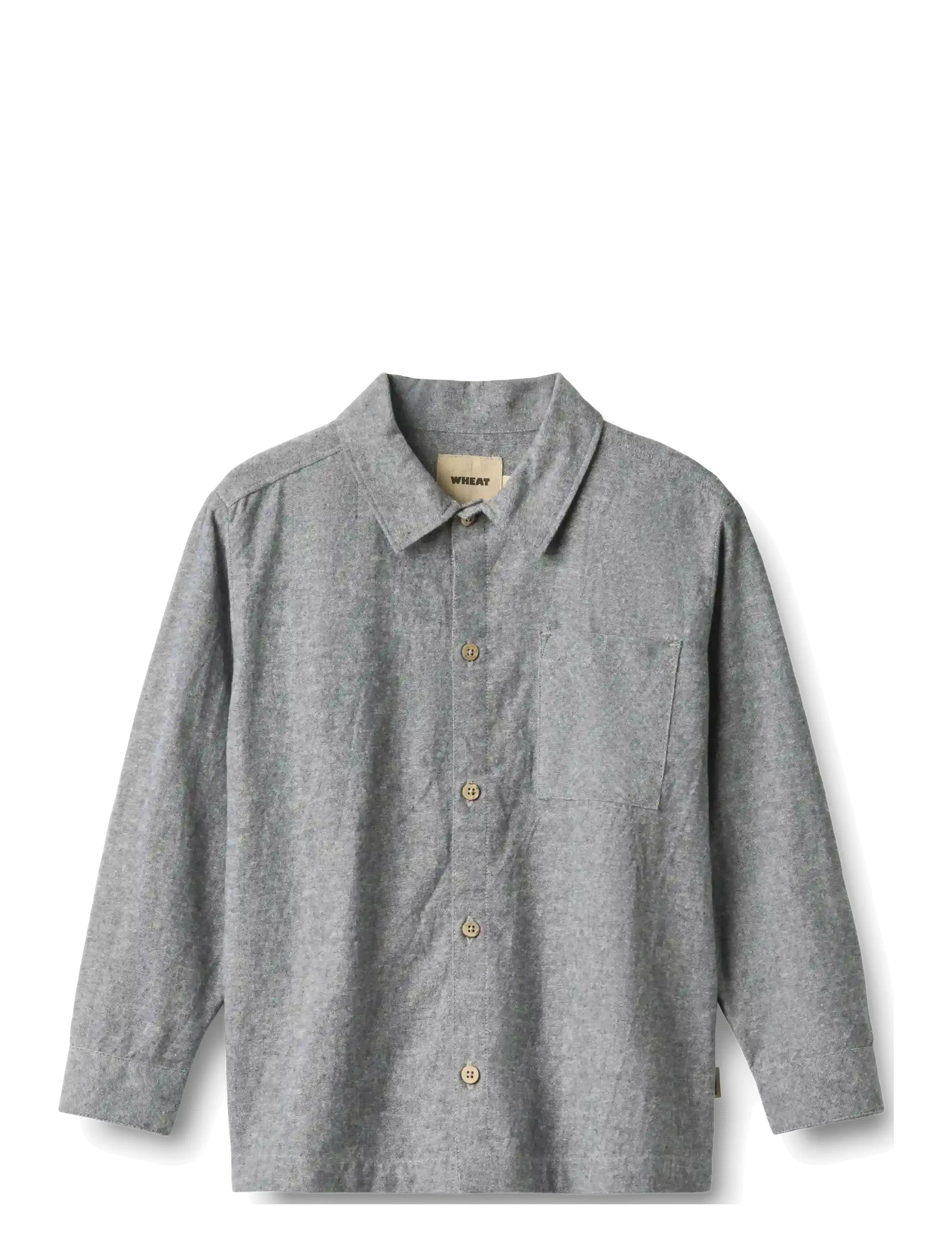 Wheat Shirt L/S Oscar - Alles anzeigen - DARK BLUE CHAMBRAY / grey