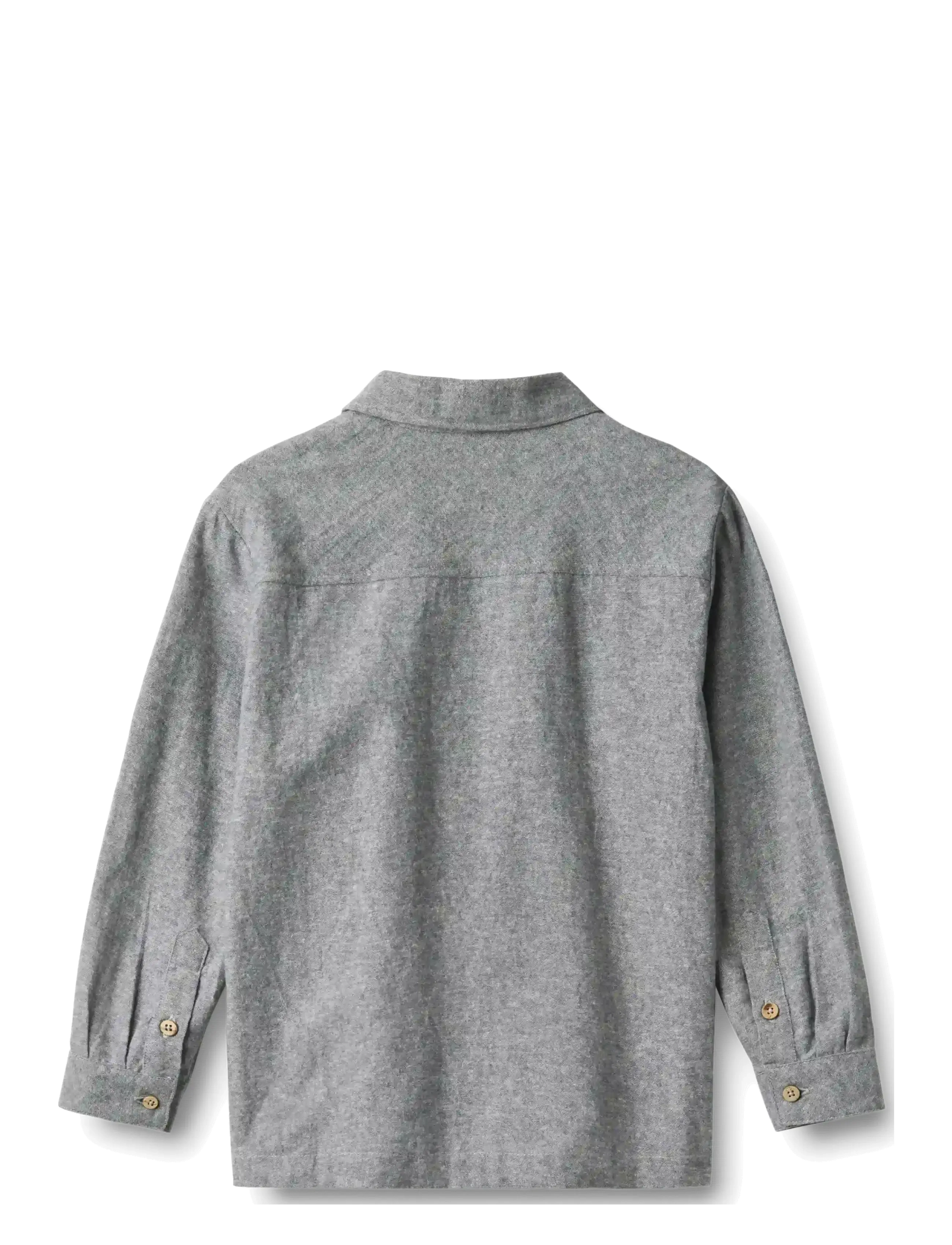 Wheat - Shirt L/S Oscar - langärmlige hemden - dark blue chambray - 1