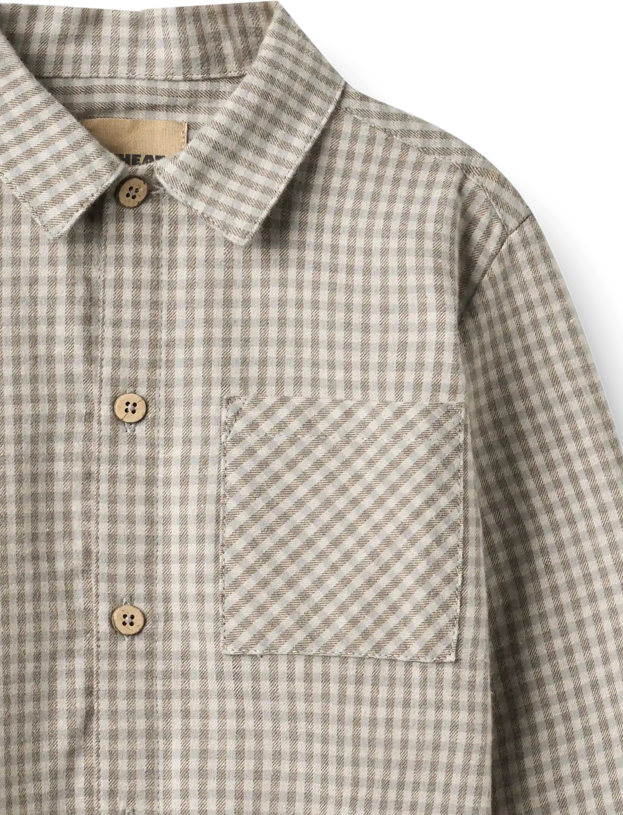 Wheat - Shirt L/S Oscar - langärmlige hemden - greybrown check - 2