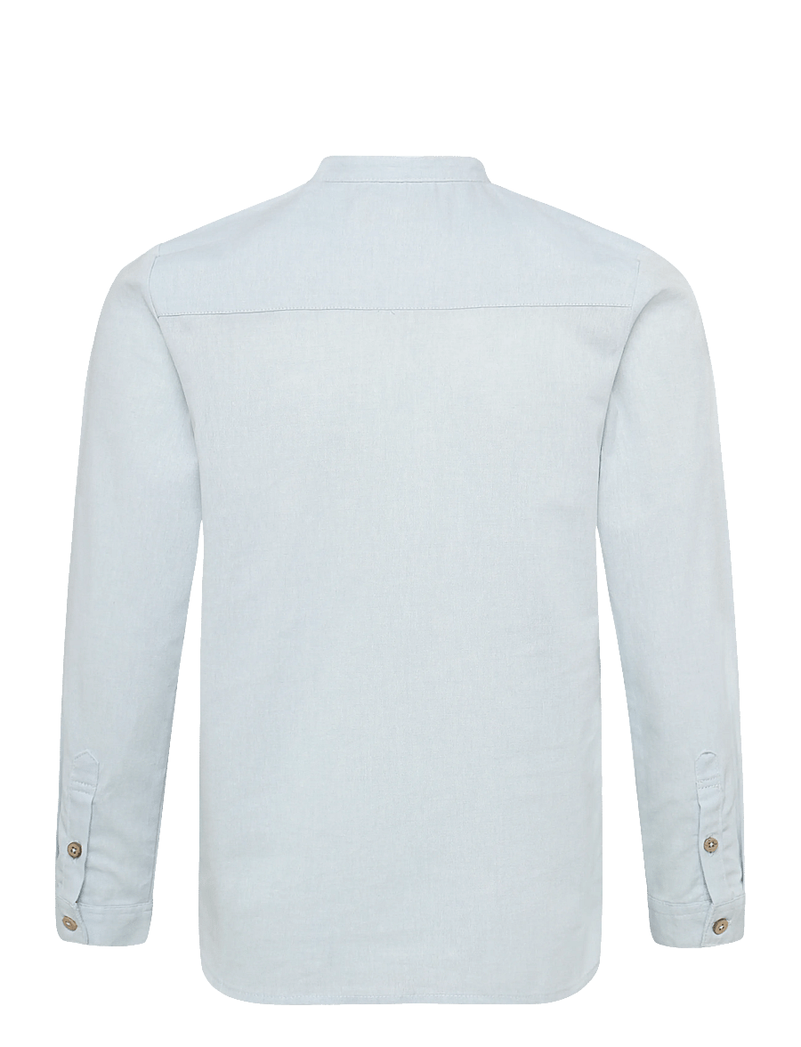 Wheat - Shirt Willum - langærmede skjorter - light blue chambray - 1