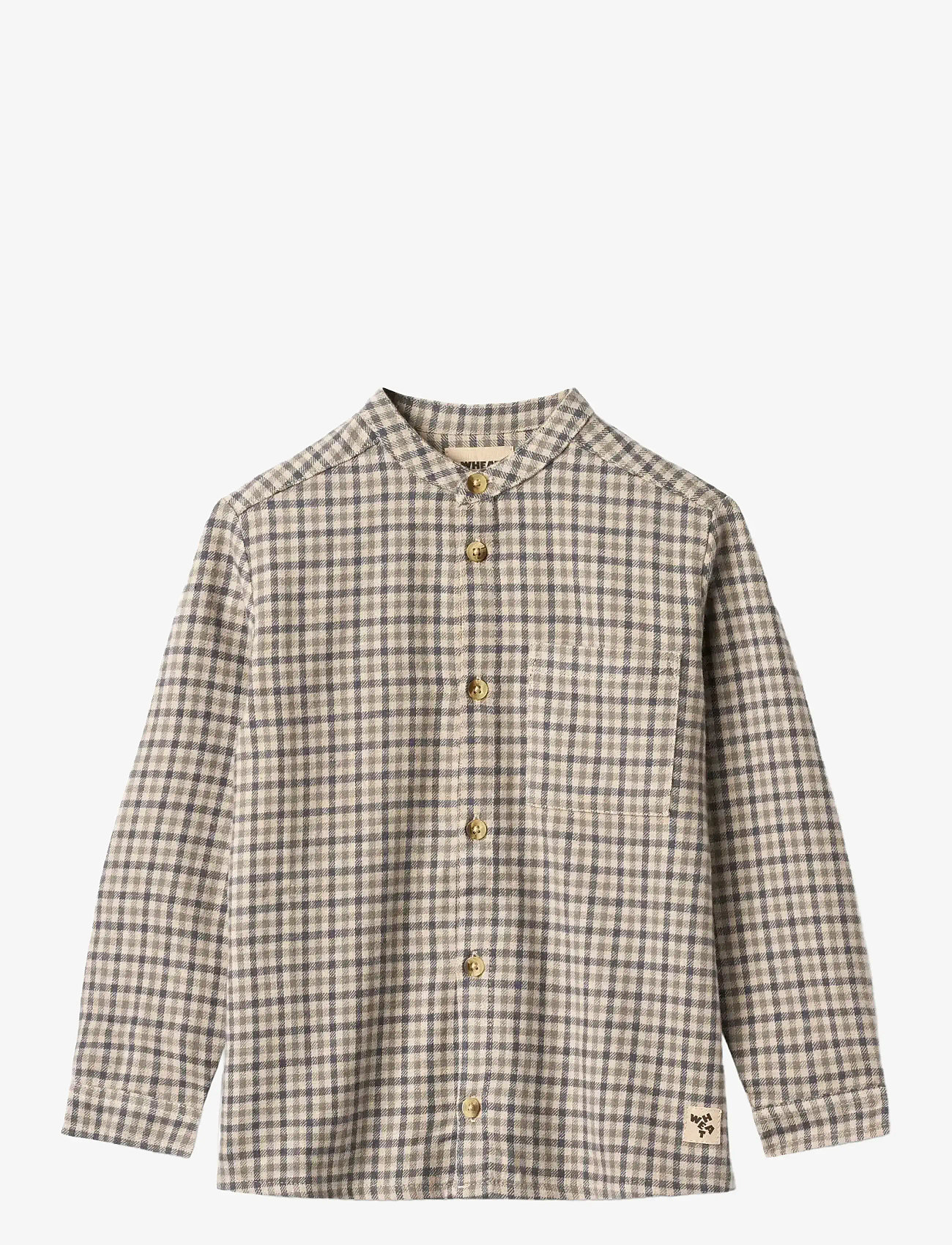 Wheat - Shirt L/S Willum - blue check - 0