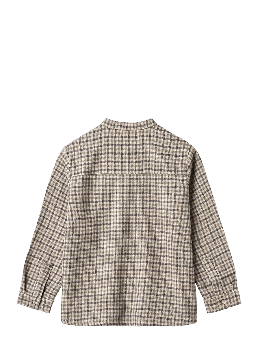 Wheat - Shirt L/S Willum - langærmede skjorter - blue check - 1