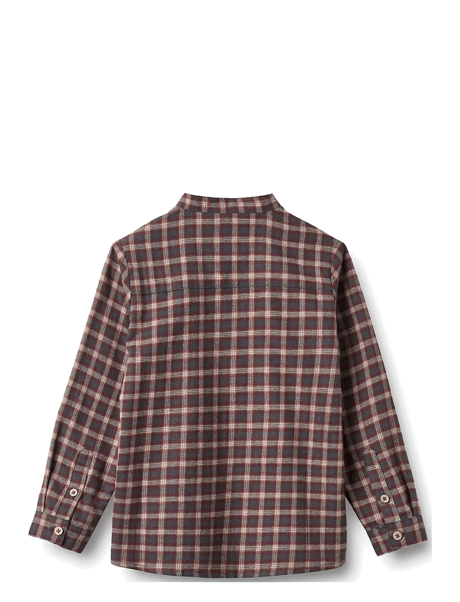 Wheat - Shirt L/S Willum - langärmlige hemden - blue holiday check - 1
