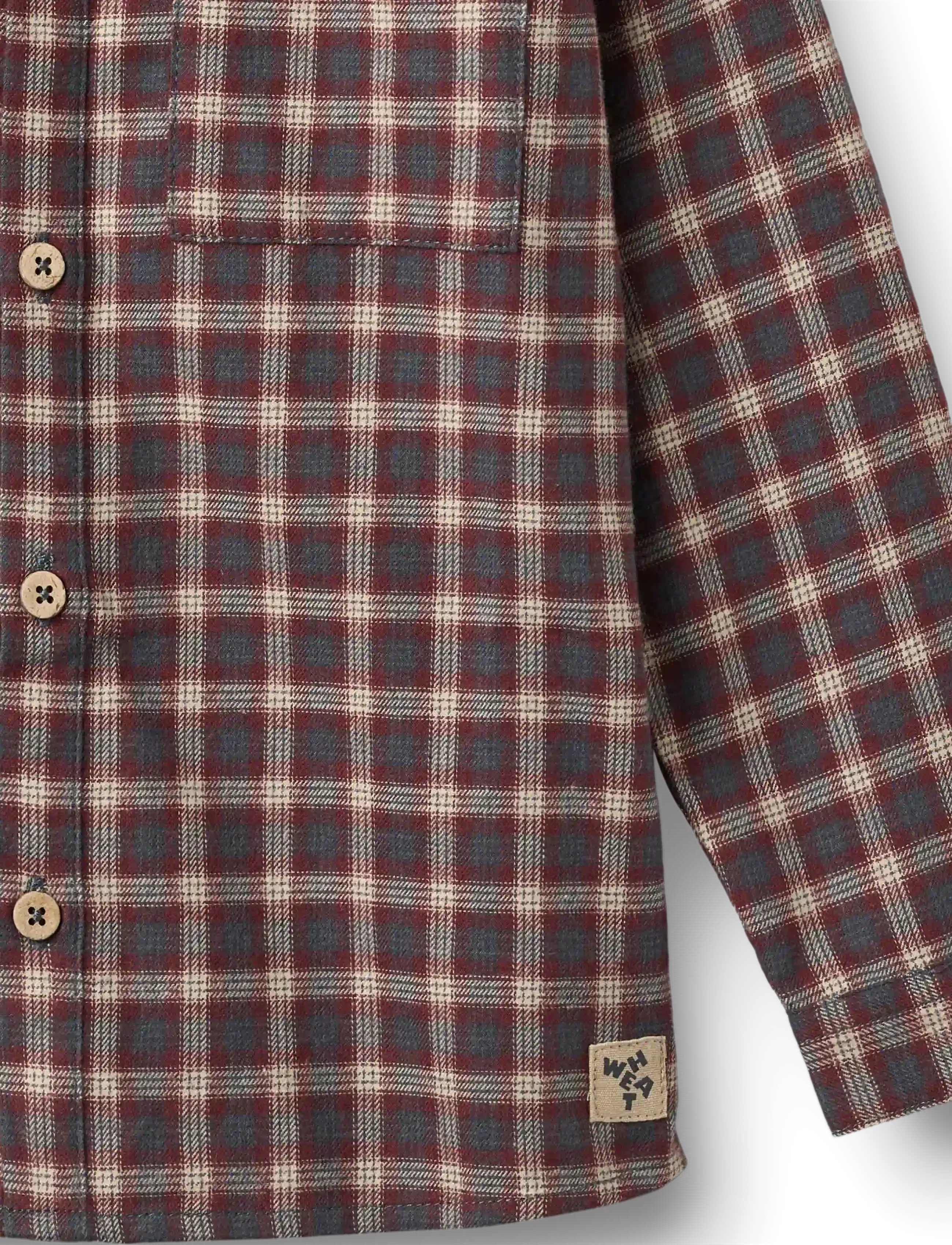Wheat - Shirt L/S Willum - langärmlige hemden - blue holiday check - 2