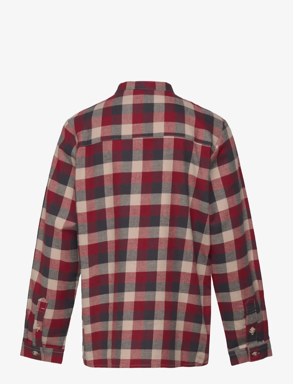 Wheat - Shirt L/S Willum - långärmade skjortor - red blue check - 1