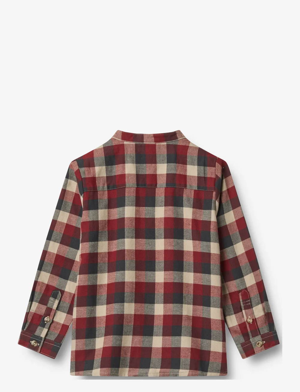 Wheat - Shirt L/S Willum - langärmlige hemden - red blue check - 1