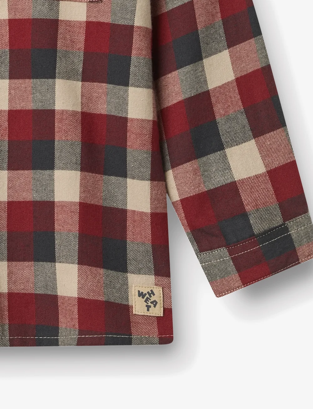 Wheat - Shirt L/S Willum - langärmlige hemden - red blue check - 2