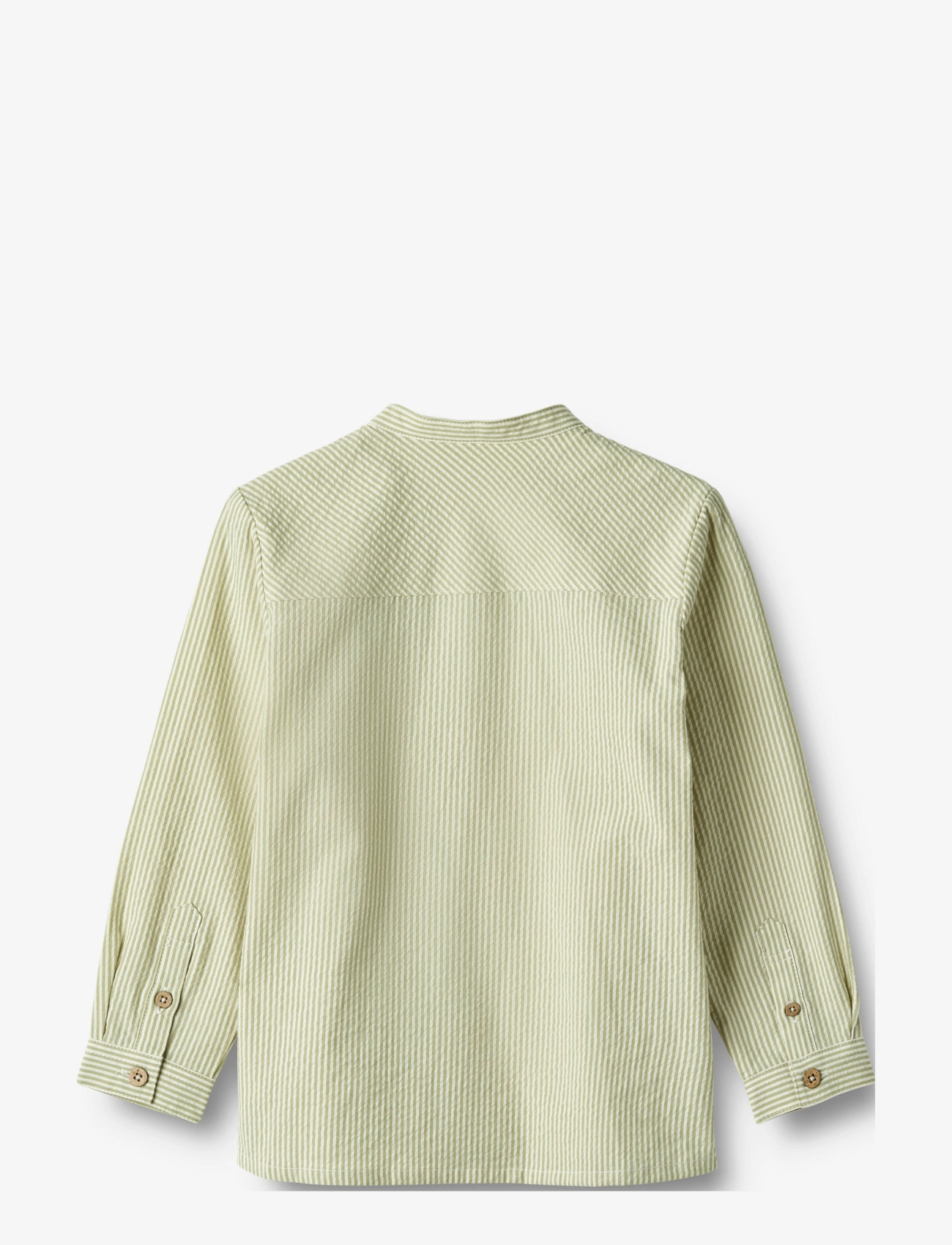 Wheat - Shirt Embroidery Willum - green stripe - 1