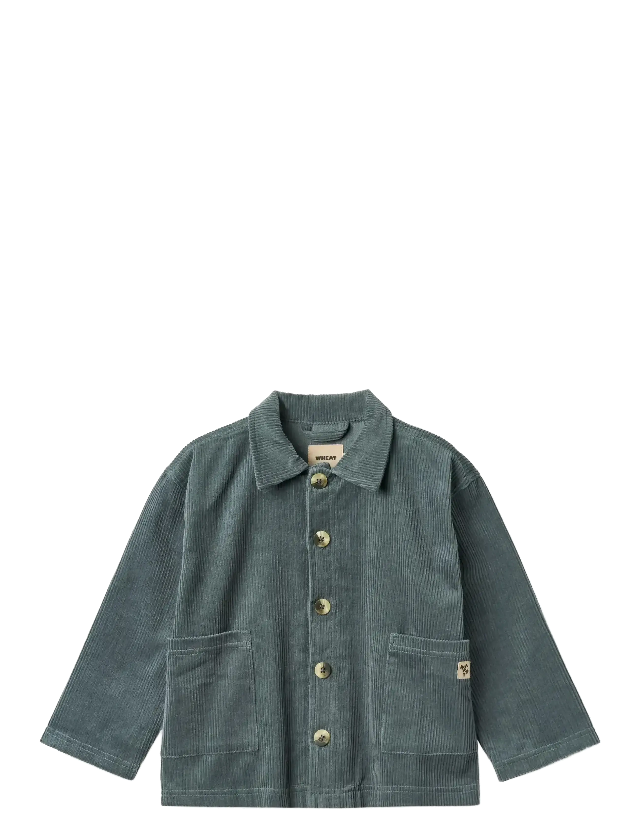 Wheat Overshirt Sage, 116, Jackets & Coats, Blau - Corduroy Jackets, Kinder