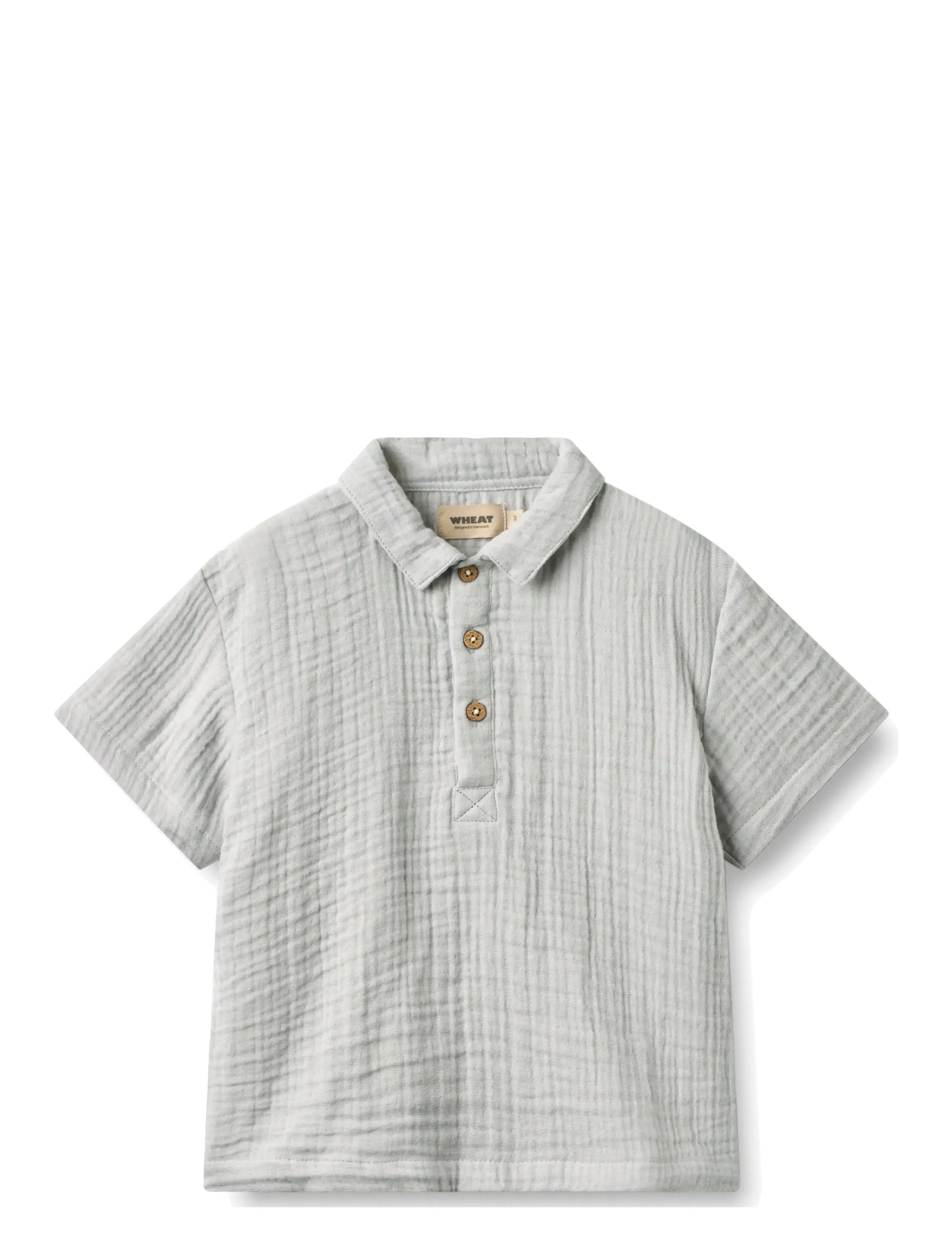 Wheat Shirt S/S Svend - Kortærmede skjorter - LIGHT BLUE / blue