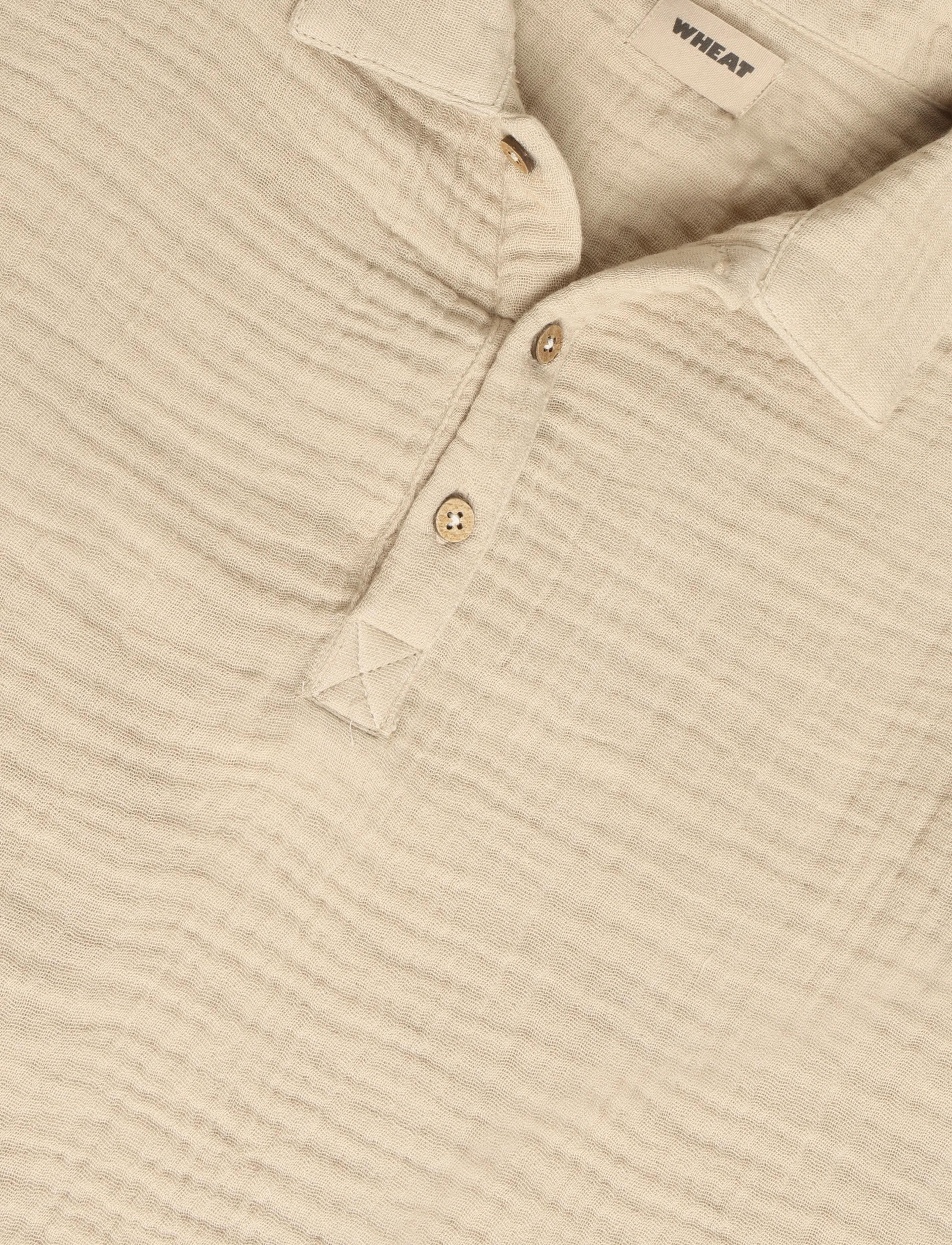 Wheat - Shirt S/S Svend - kurzärmlige hemden - warm sand - 2