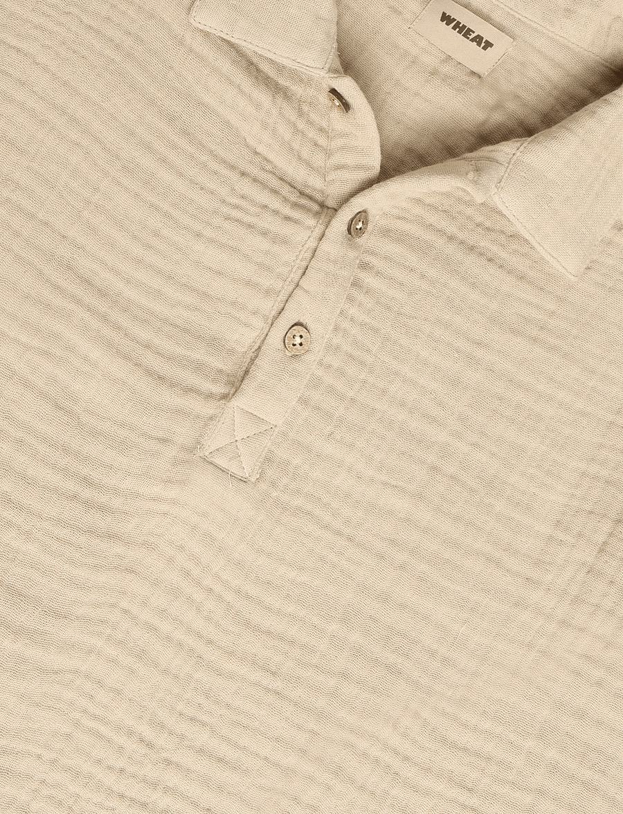Wheat - Shirt S/S Svend - kurzärmlige hemden - warm sand - 2