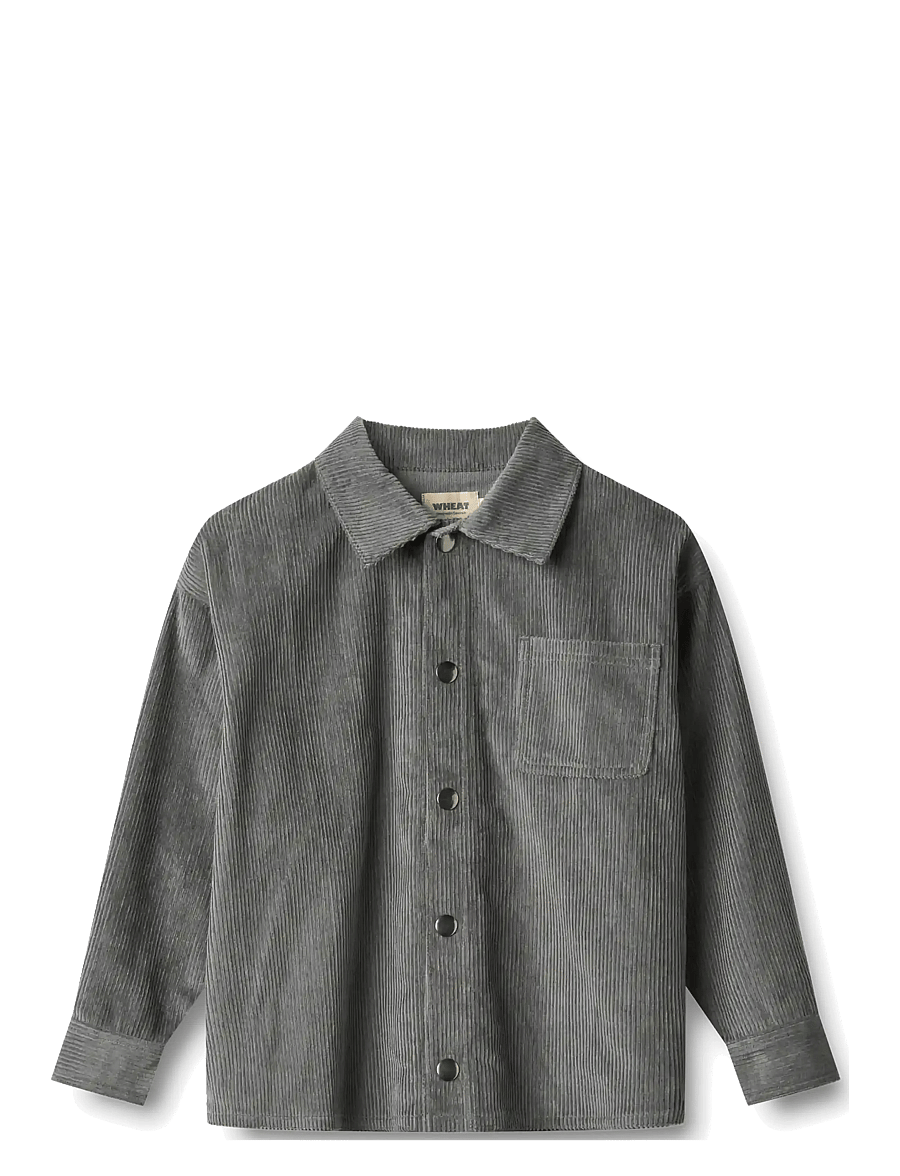 Wheat - Overshirt L/S Marcel - dark charcoal - 0