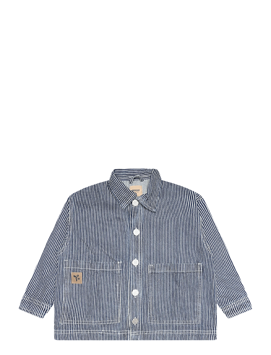 Wheat - Overshirt Cole - denim stripe - 0