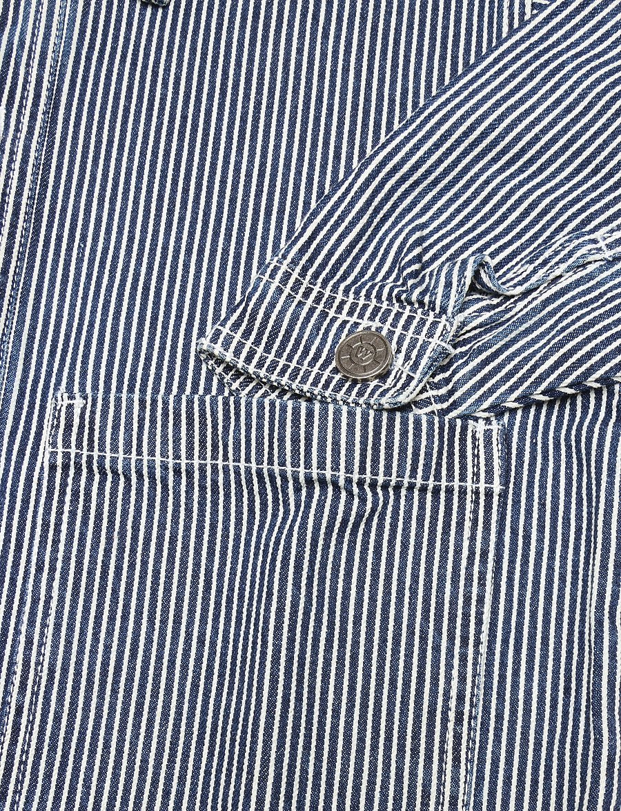 Wheat - Overshirt Cole - denim stripe - 3