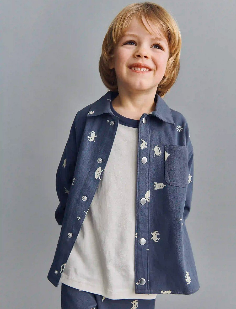 Wheat - Overshirt L/S Marcel - jeansjacken - game over - 0