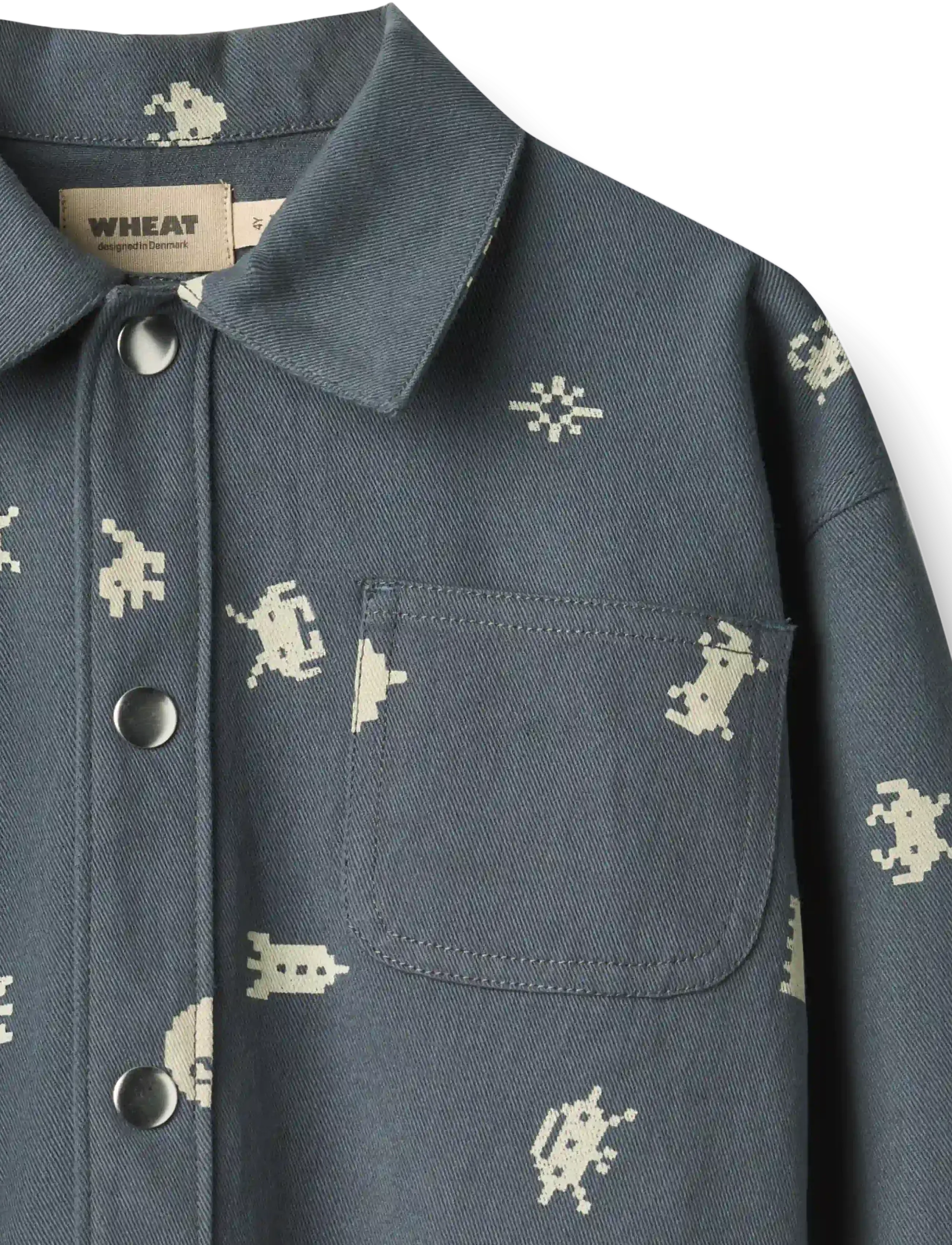 Wheat - Overshirt L/S Marcel - jeansjacken - game over - 3