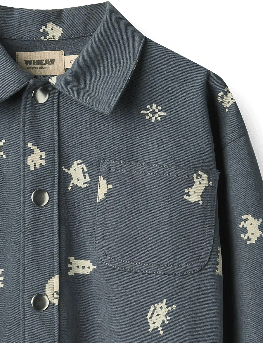 Wheat - Overshirt L/S Marcel - jeansjacken - game over - 3