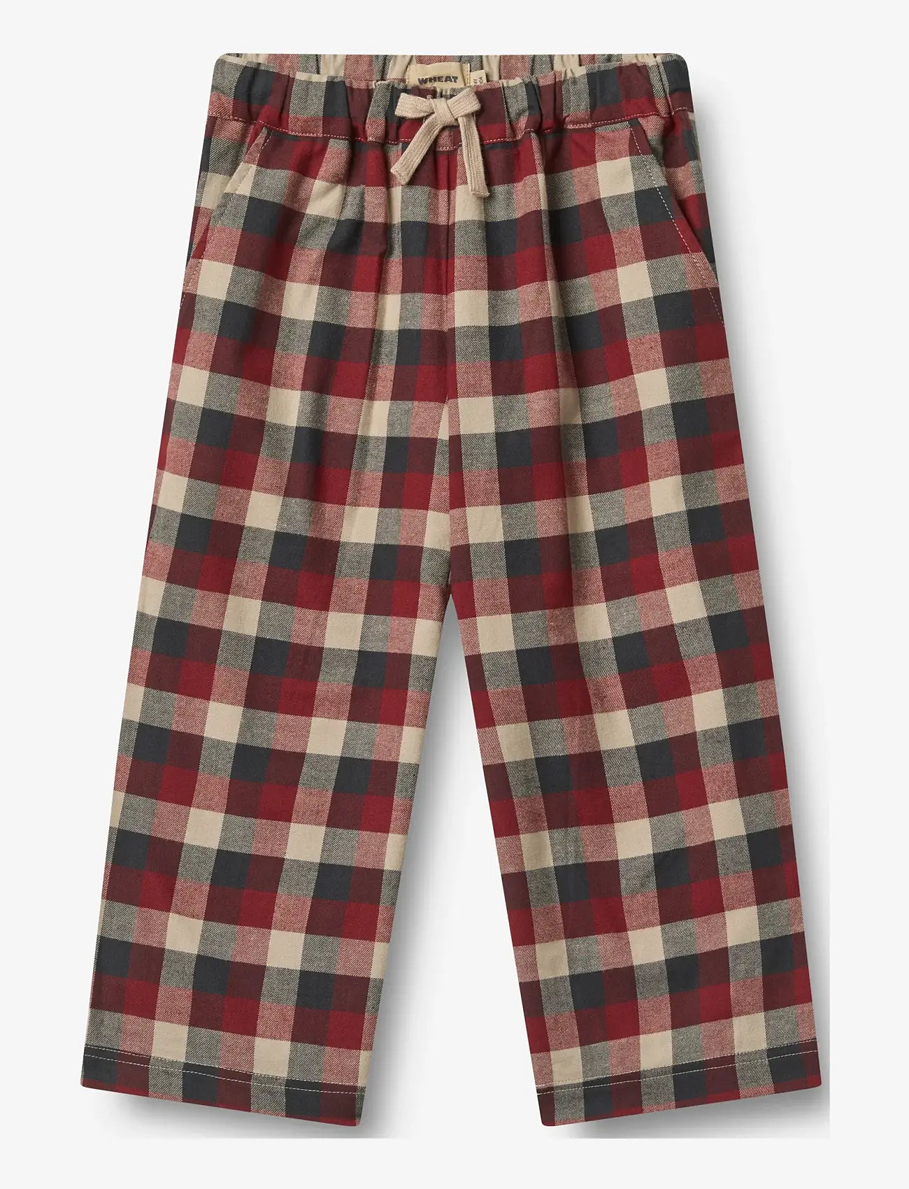 Wheat - Trousers Sasha - bukser - red blue check - 0
