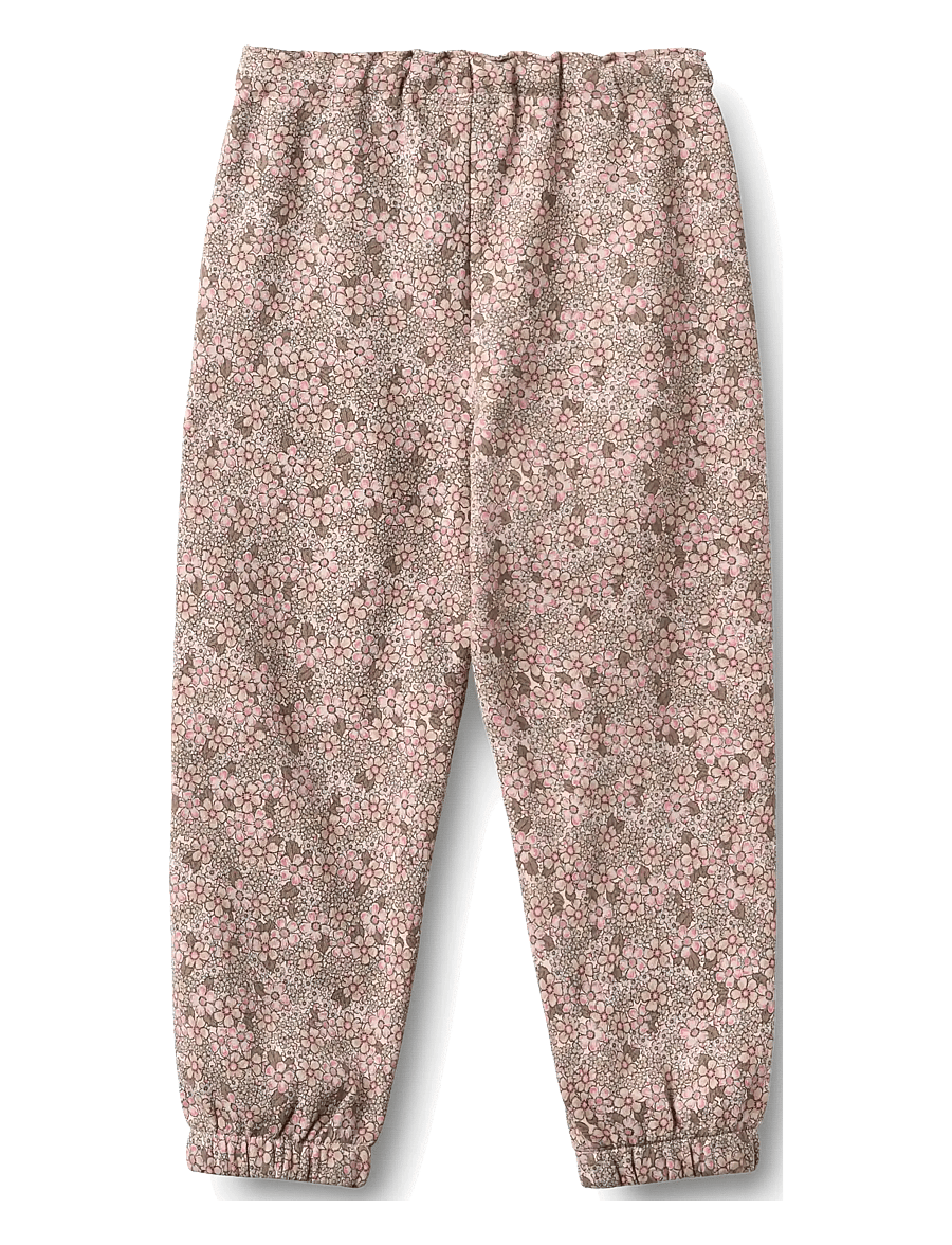 Wheat - Sweatpants Cosmo - dressipüksid - rose brown flowers - 1