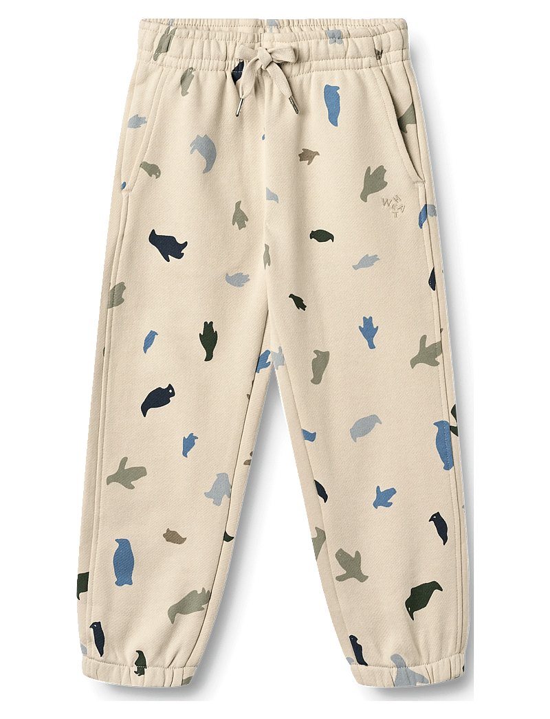 Wheat - Sweatpants Cruz - mjukisbyxor - offwhite penguins - 0