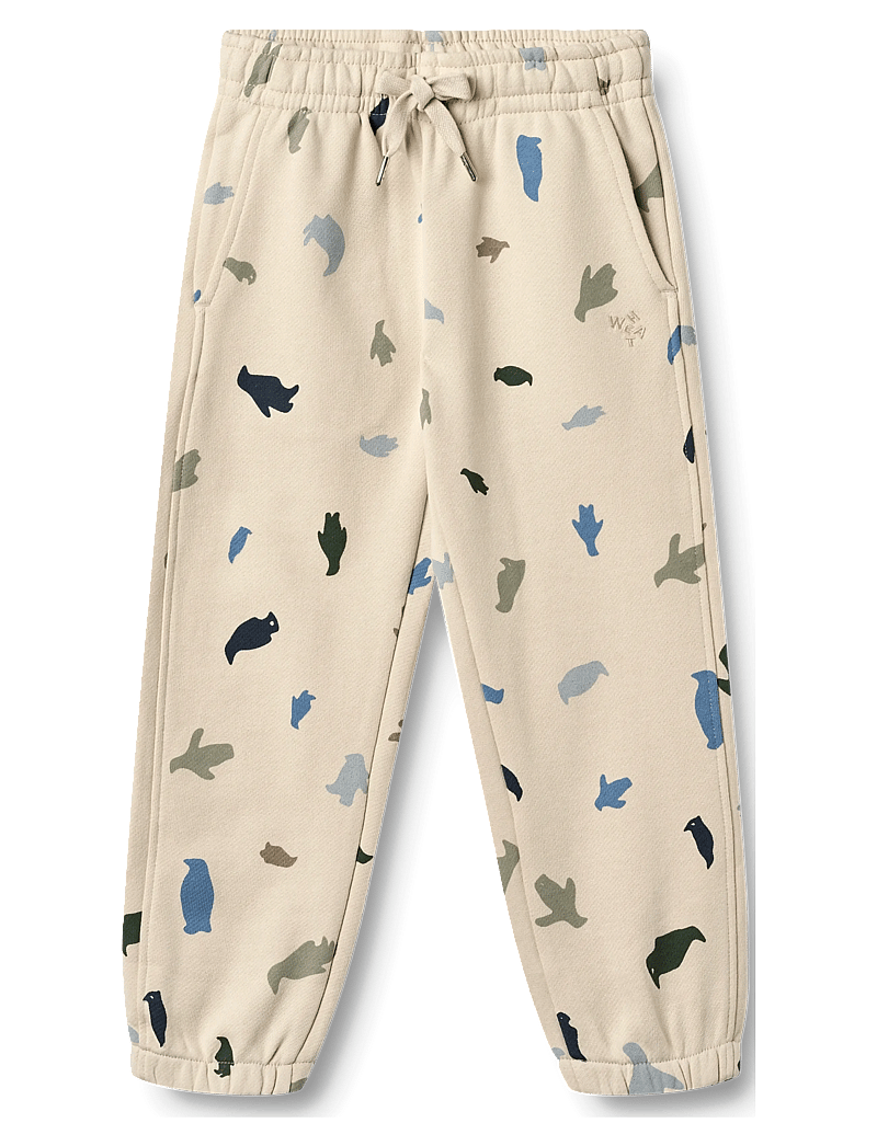 Wheat - Sweatpants Cruz - mjukisbyxor - offwhite penguins - 1
